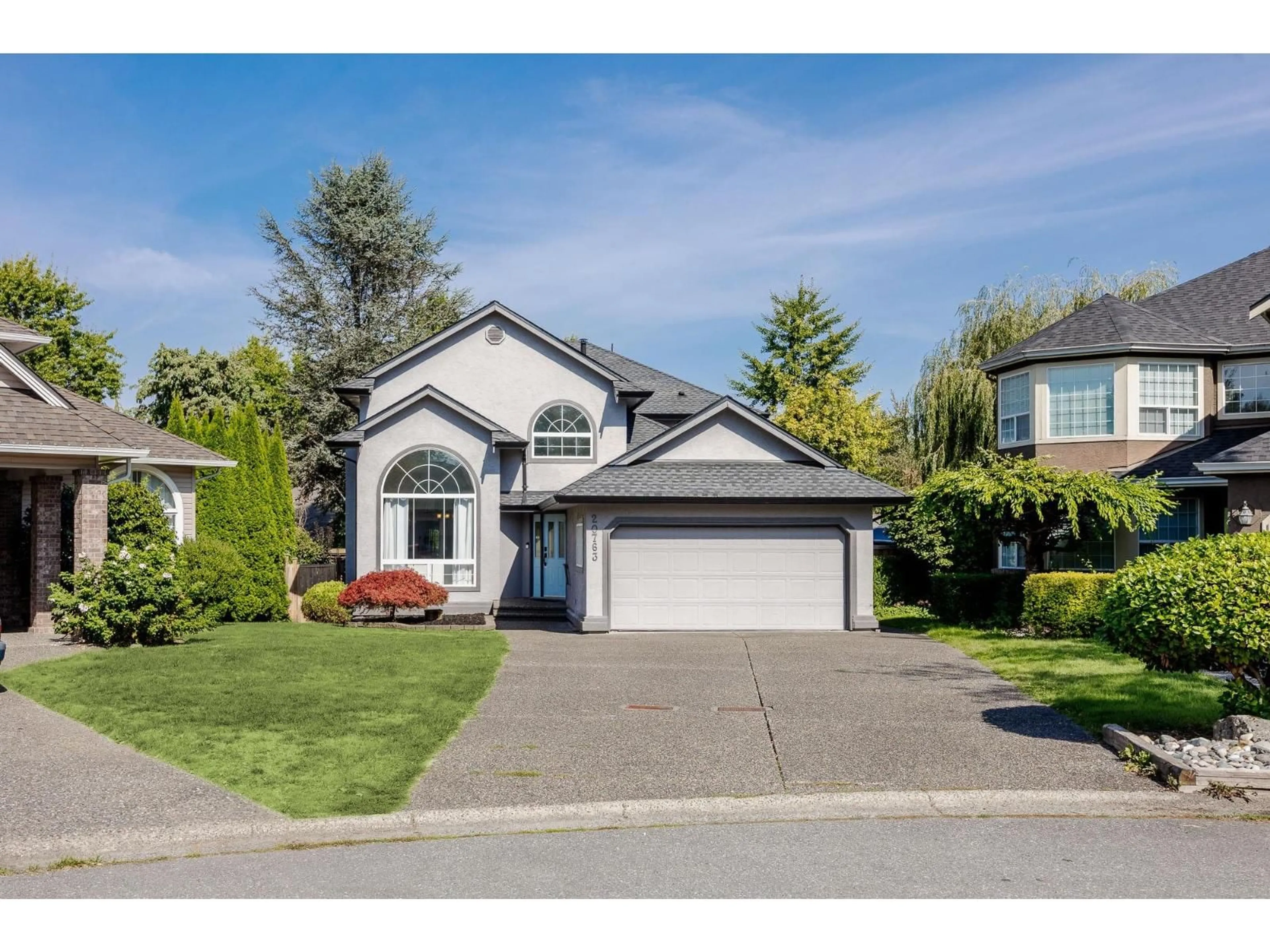 Home with vinyl exterior material, street for 20763 91A, Langley British Columbia V1M2P6