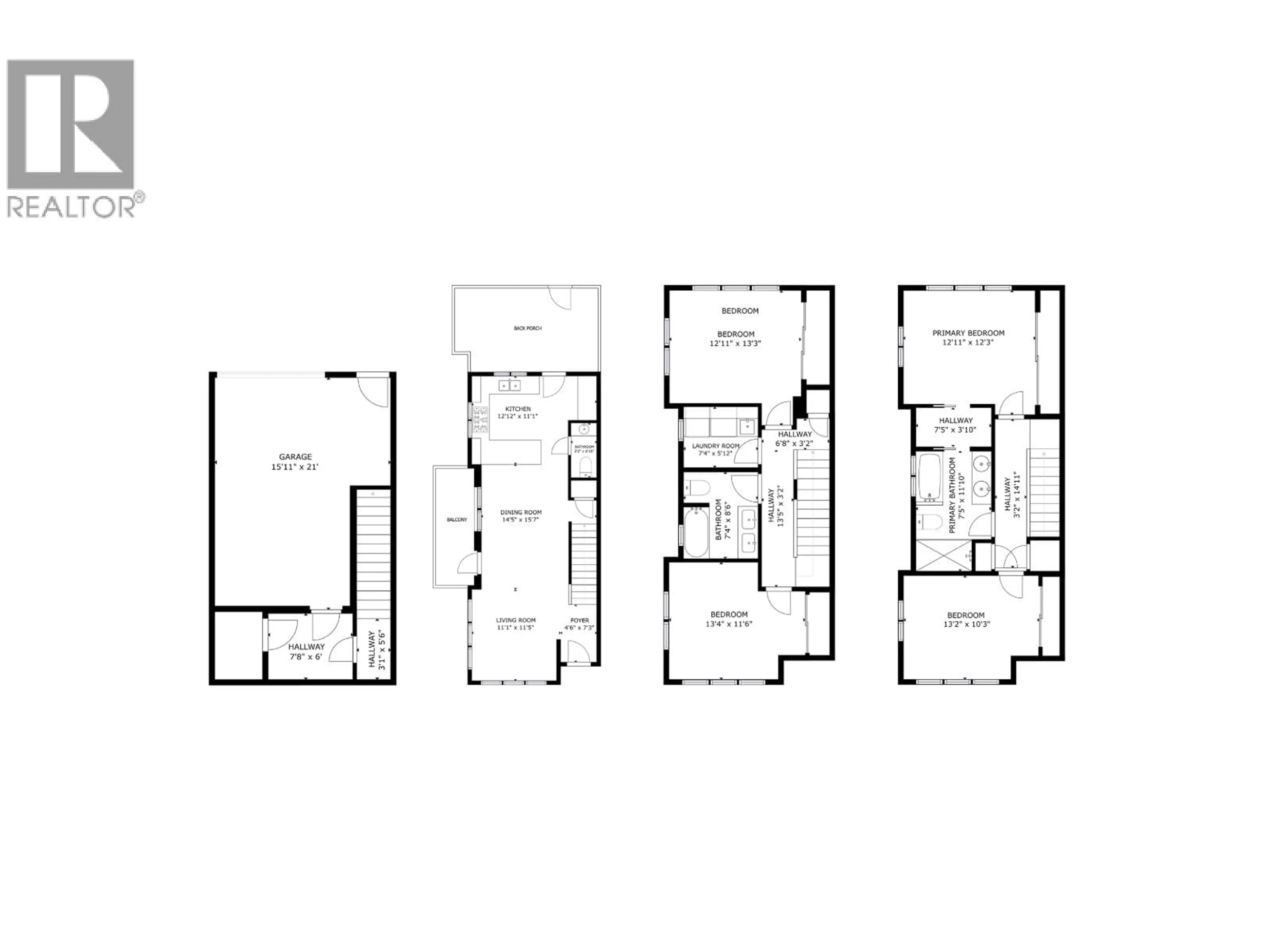Floor plan for 19 - 1960 GLENAIRE DRIVE, North Vancouver British Columbia V7P0B8