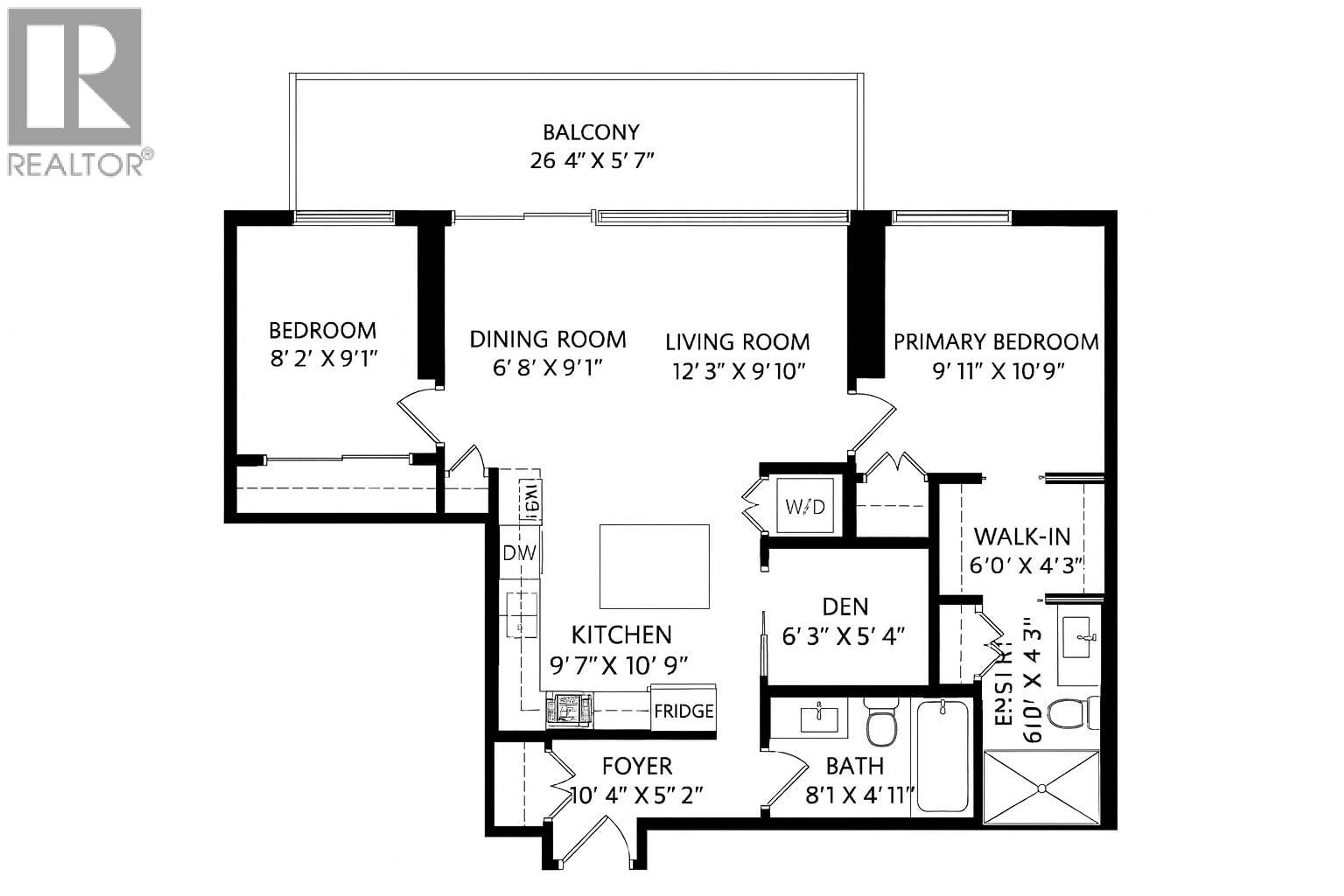 Floor plan for 3607 - 567 CLARKE ROAD, Coquitlam British Columbia V3J0K7