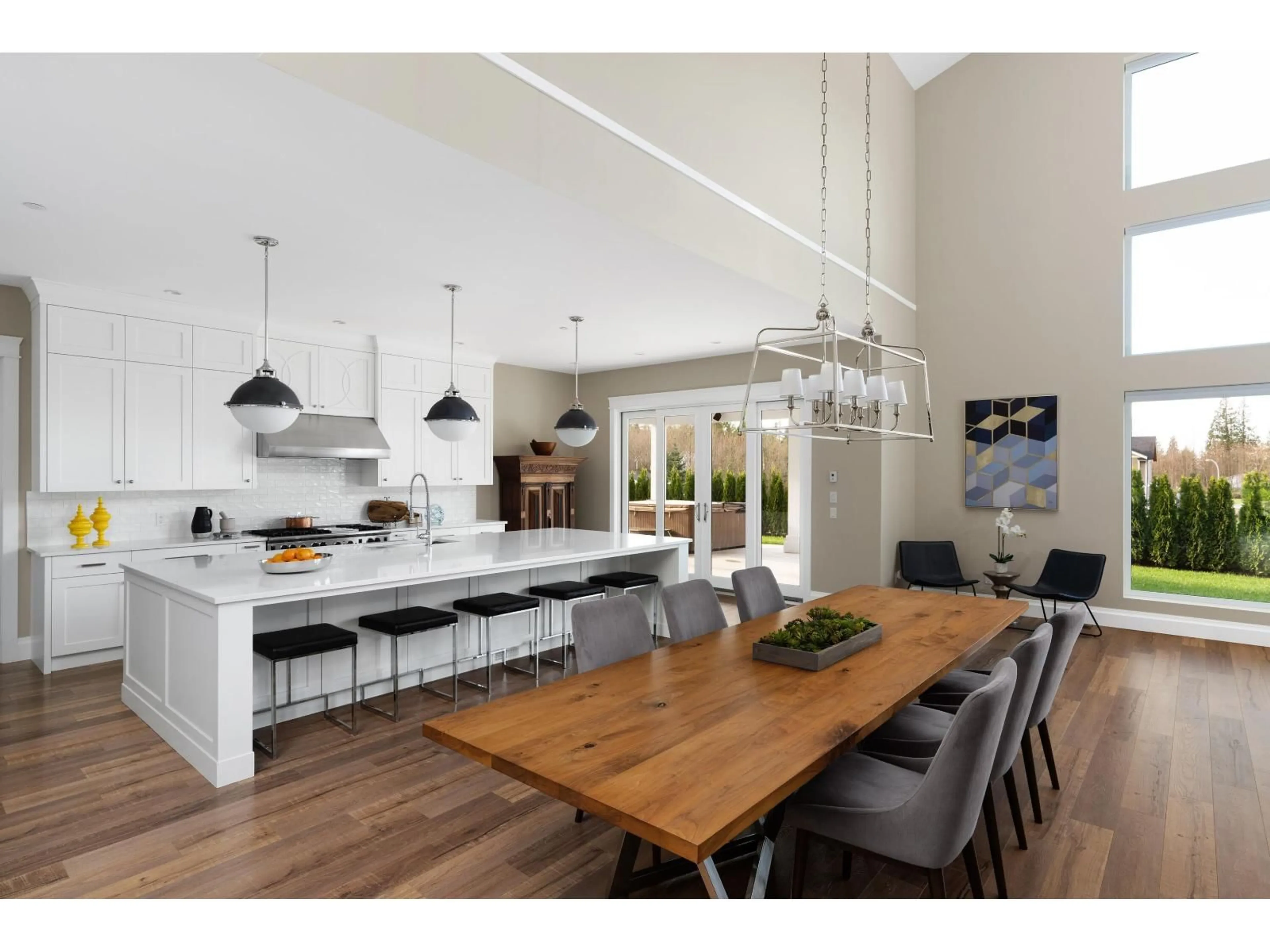 Open concept kitchen, wood/laminate floor for 9175 GILMOUR, Mission British Columbia V4S1H9