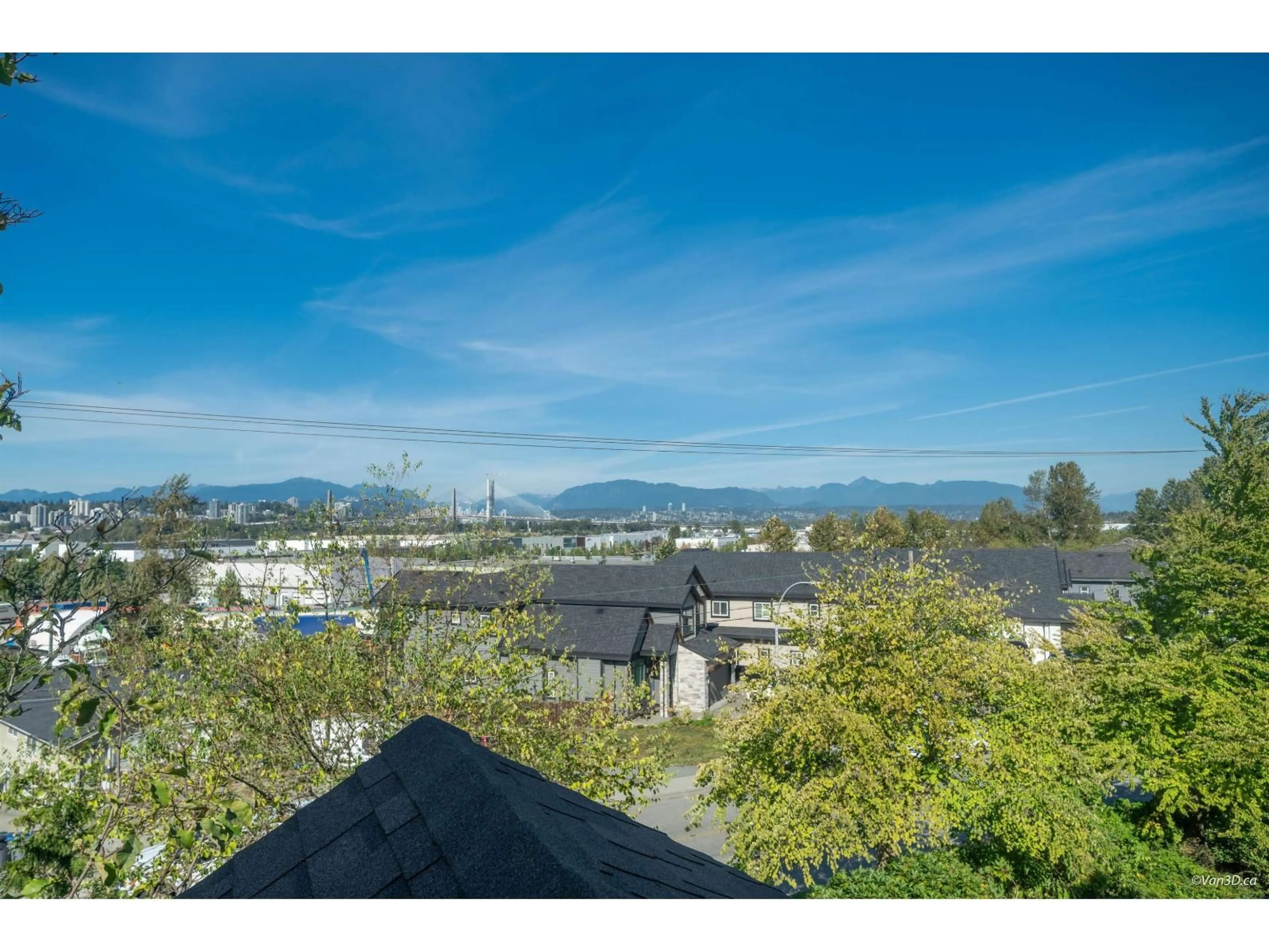 A pic from outside/outdoor area/front of a property/back of a property/a pic from drone, mountain view for 5 - 11860 RIVER, Surrey British Columbia V3V2V7