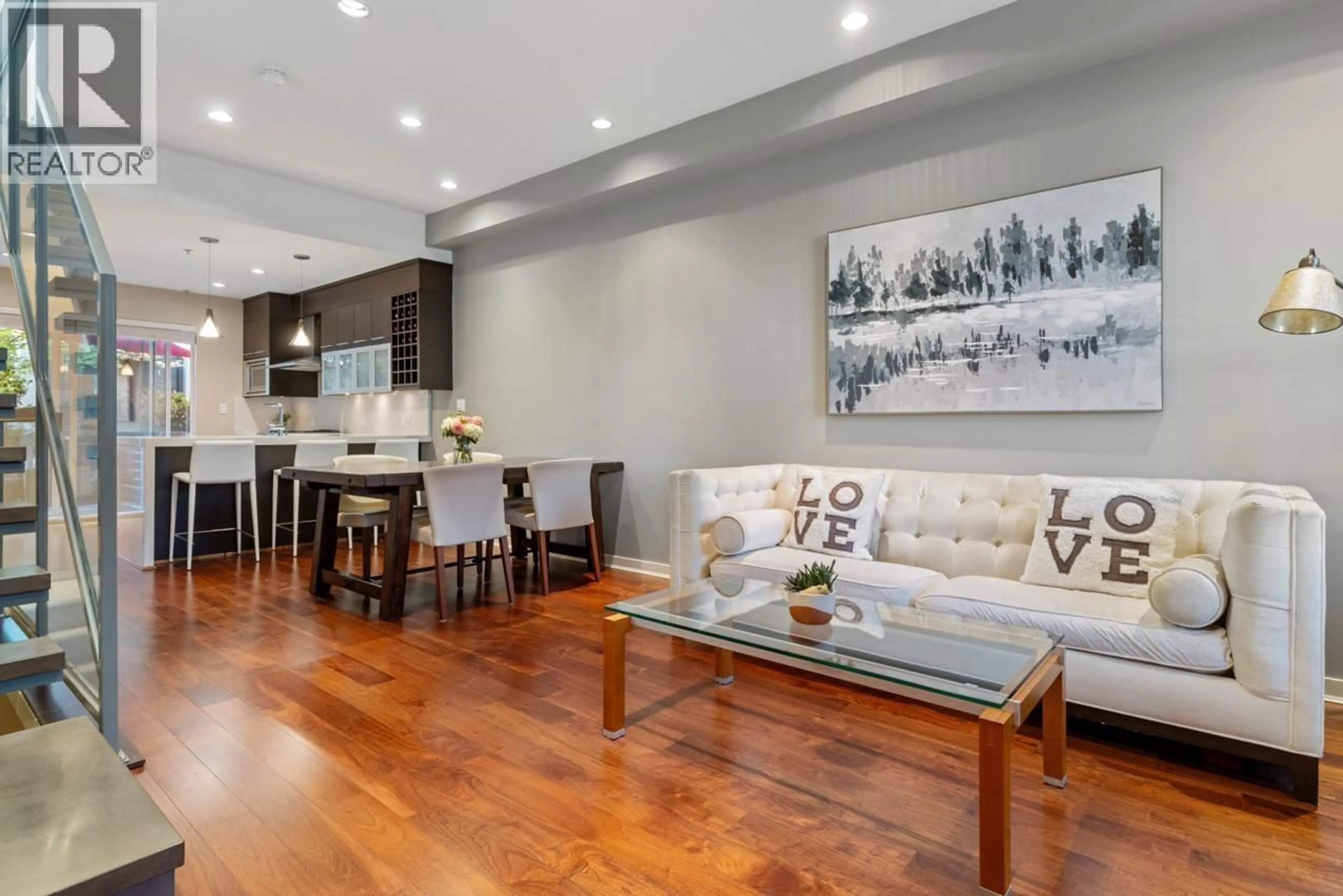 Living room with furniture, wood/laminate floor for 2168 8TH AVENUE, Vancouver British Columbia V6K2A4