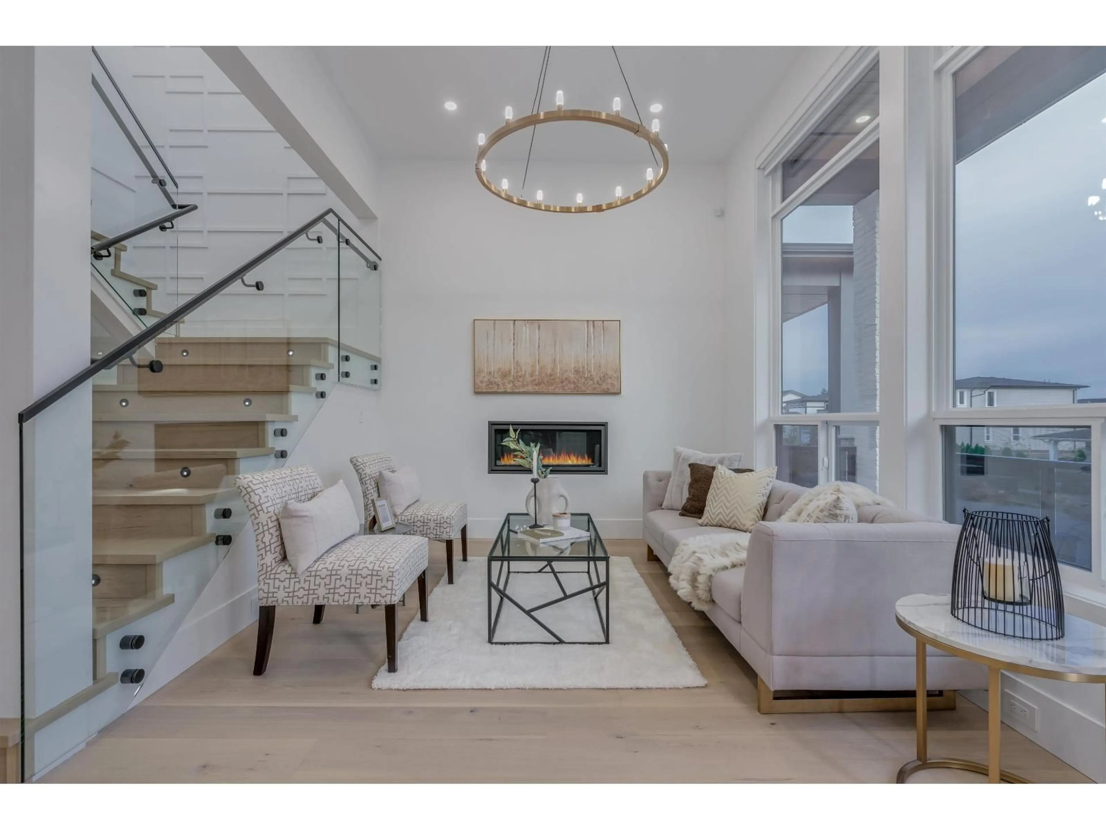 Living room with furniture, unknown for 16647 18, Surrey British Columbia V3Z9X5