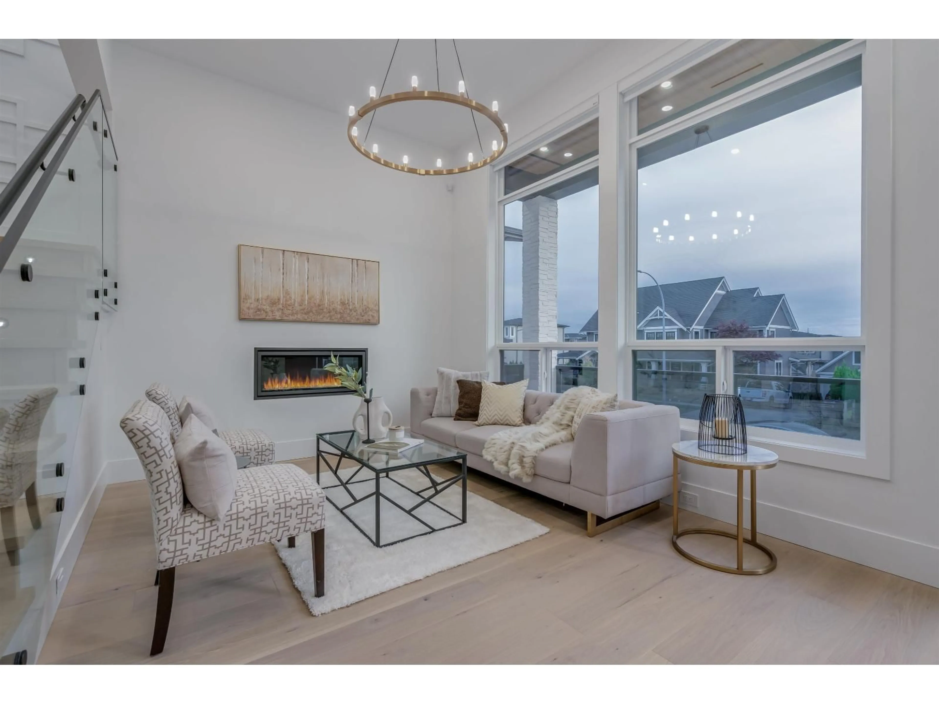 Living room with furniture, unknown for 16647 18, Surrey British Columbia V3Z9X5