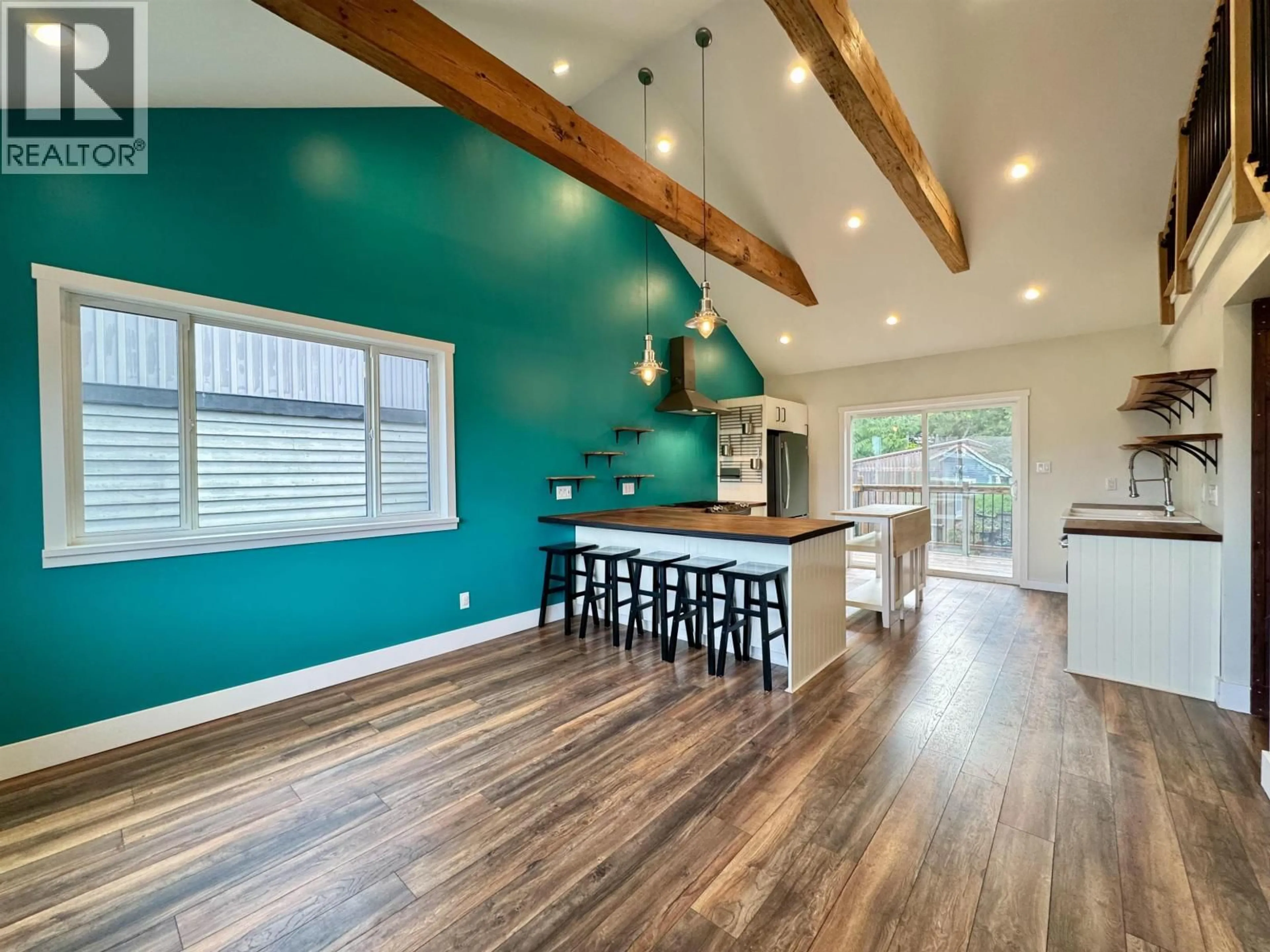Open concept kitchen, wood/laminate floor for 1400 OVERLOOK STREET, Prince Rupert British Columbia V8J2C8