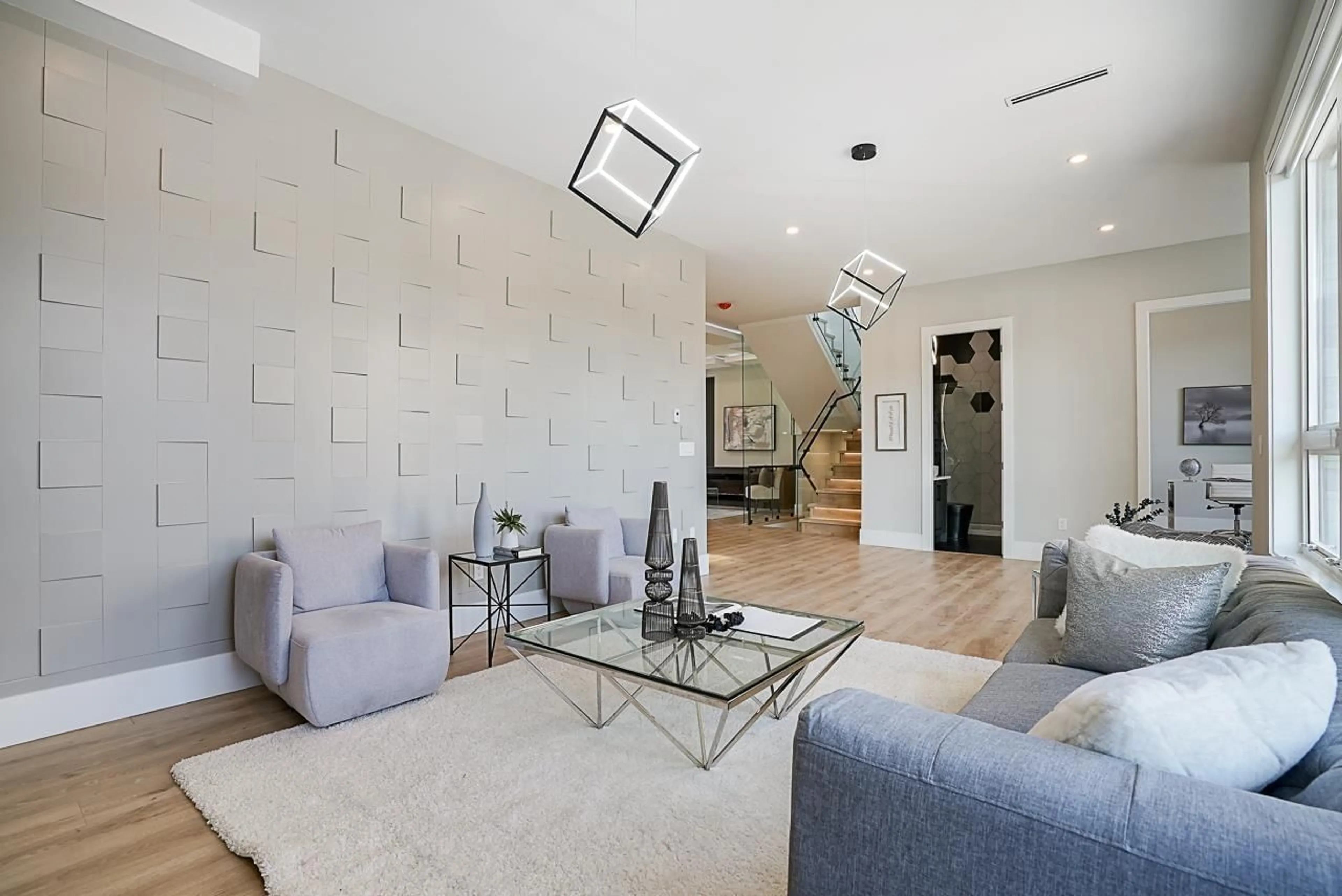 Living room with furniture, unknown for 16751 18B, Surrey British Columbia V3Z9X5