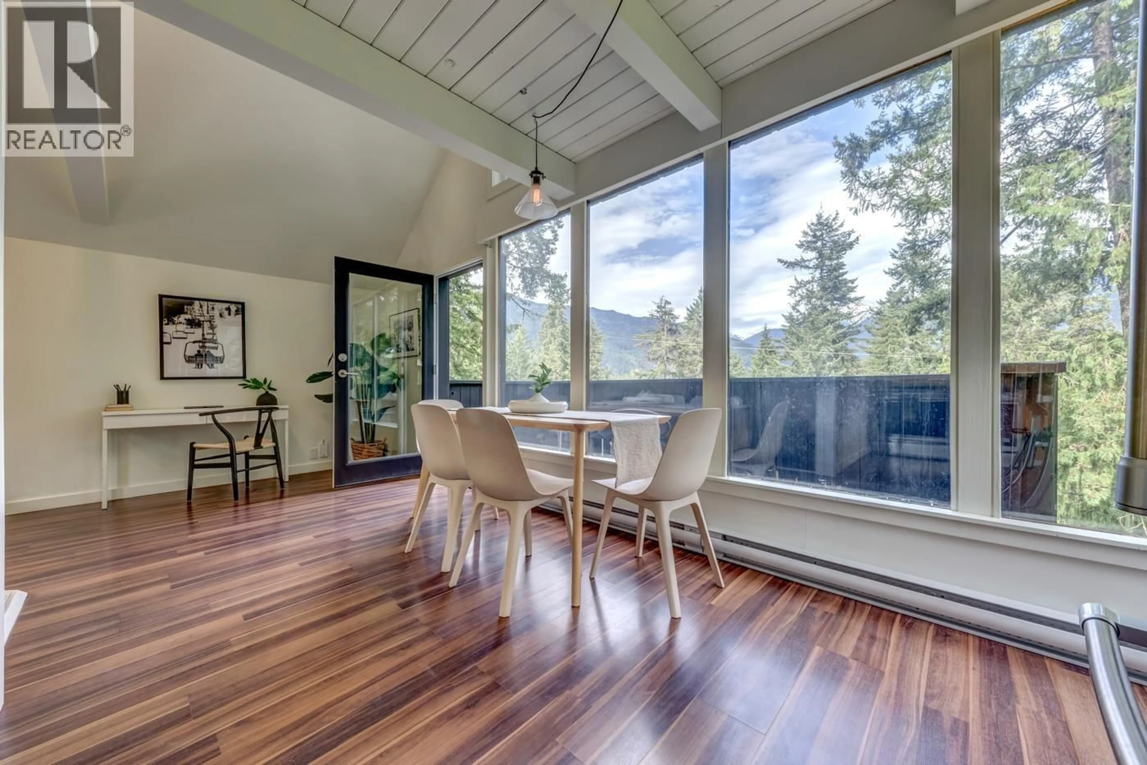 Dining room, wood/laminate floor for 9218 PINETREE LANE, Whistler British Columbia V8E0G5