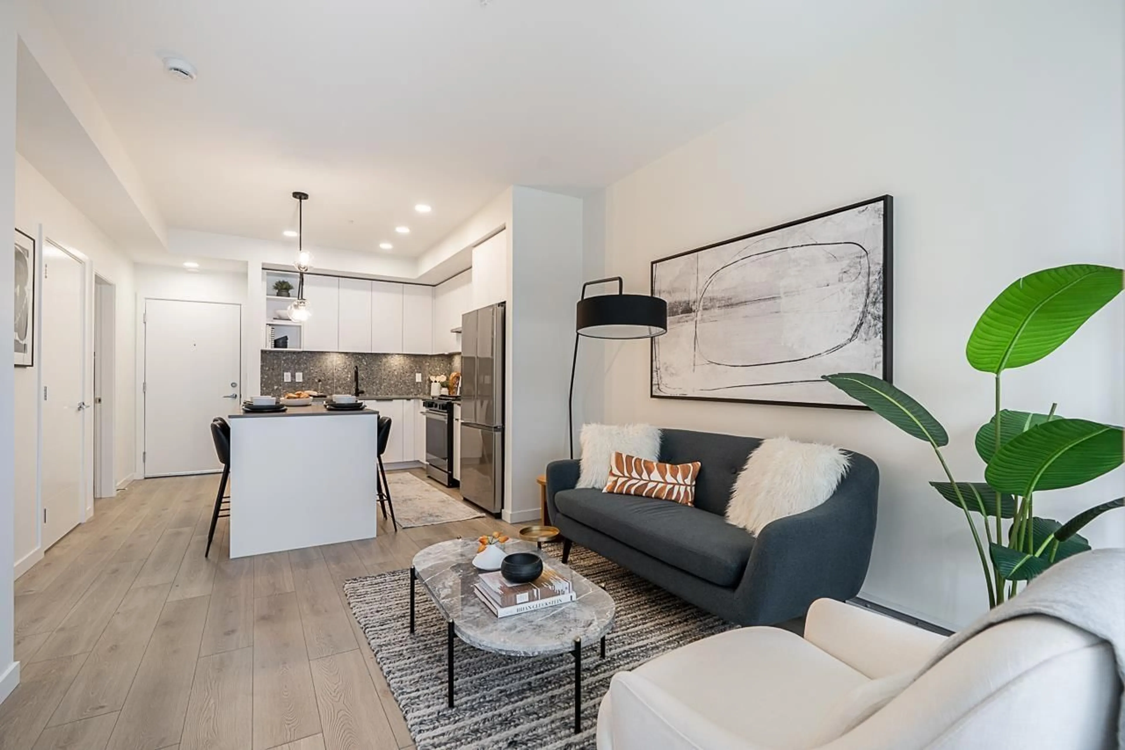 Living room with furniture, unknown for 610 - 7936 206, Langley British Columbia V2Y3X8