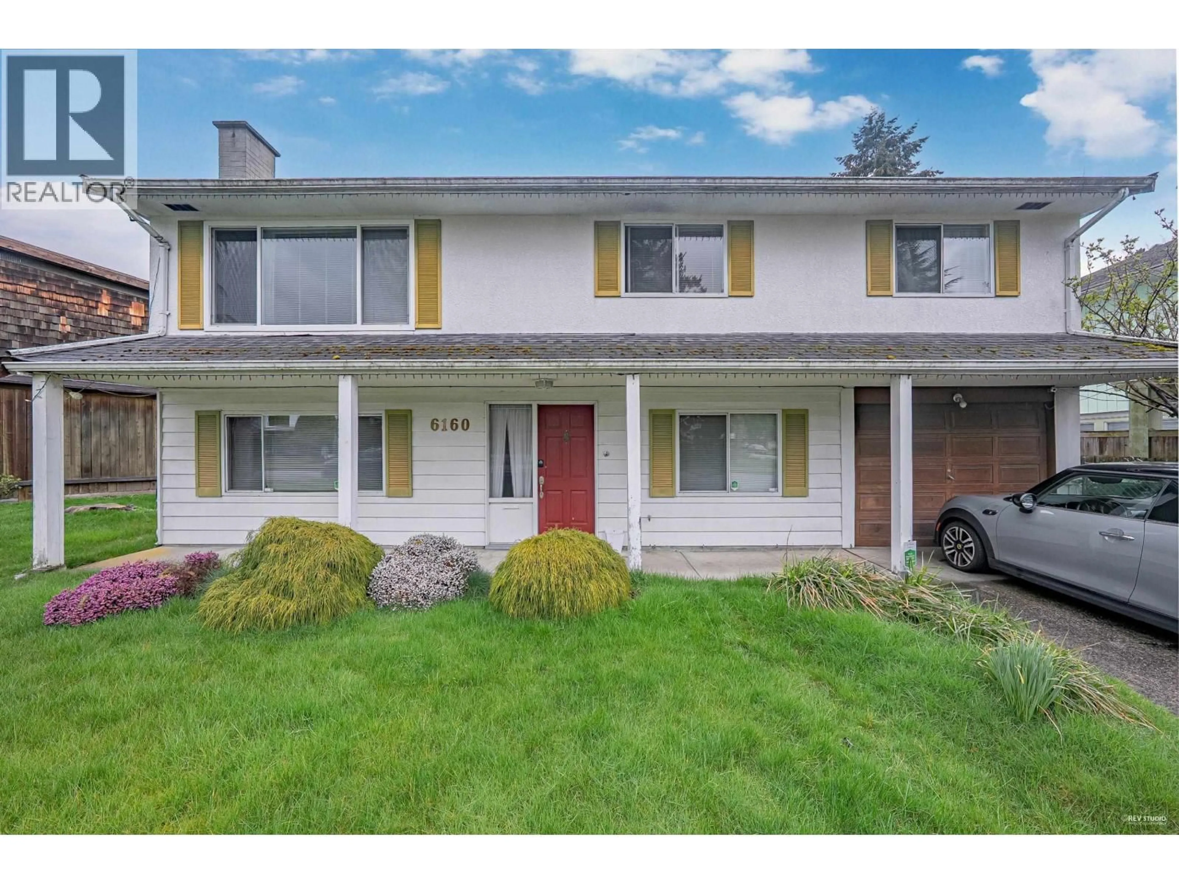 Home with vinyl exterior material, street for 6160 REDFERN CRESCENT, Richmond British Columbia V7C2V7