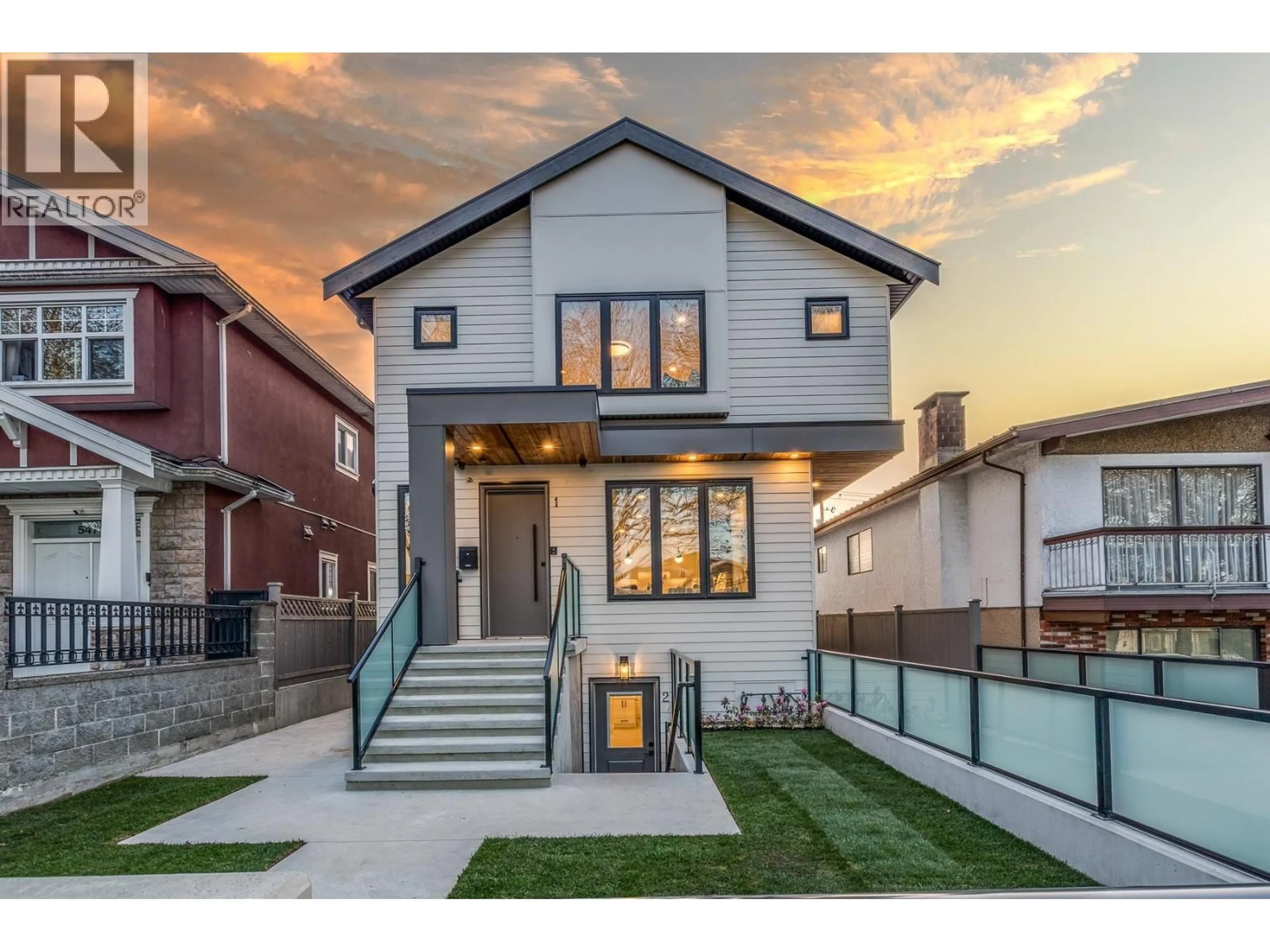 Home with brick exterior material, street for 1 - 5461 RHODES STREET, Vancouver British Columbia V5R3P1