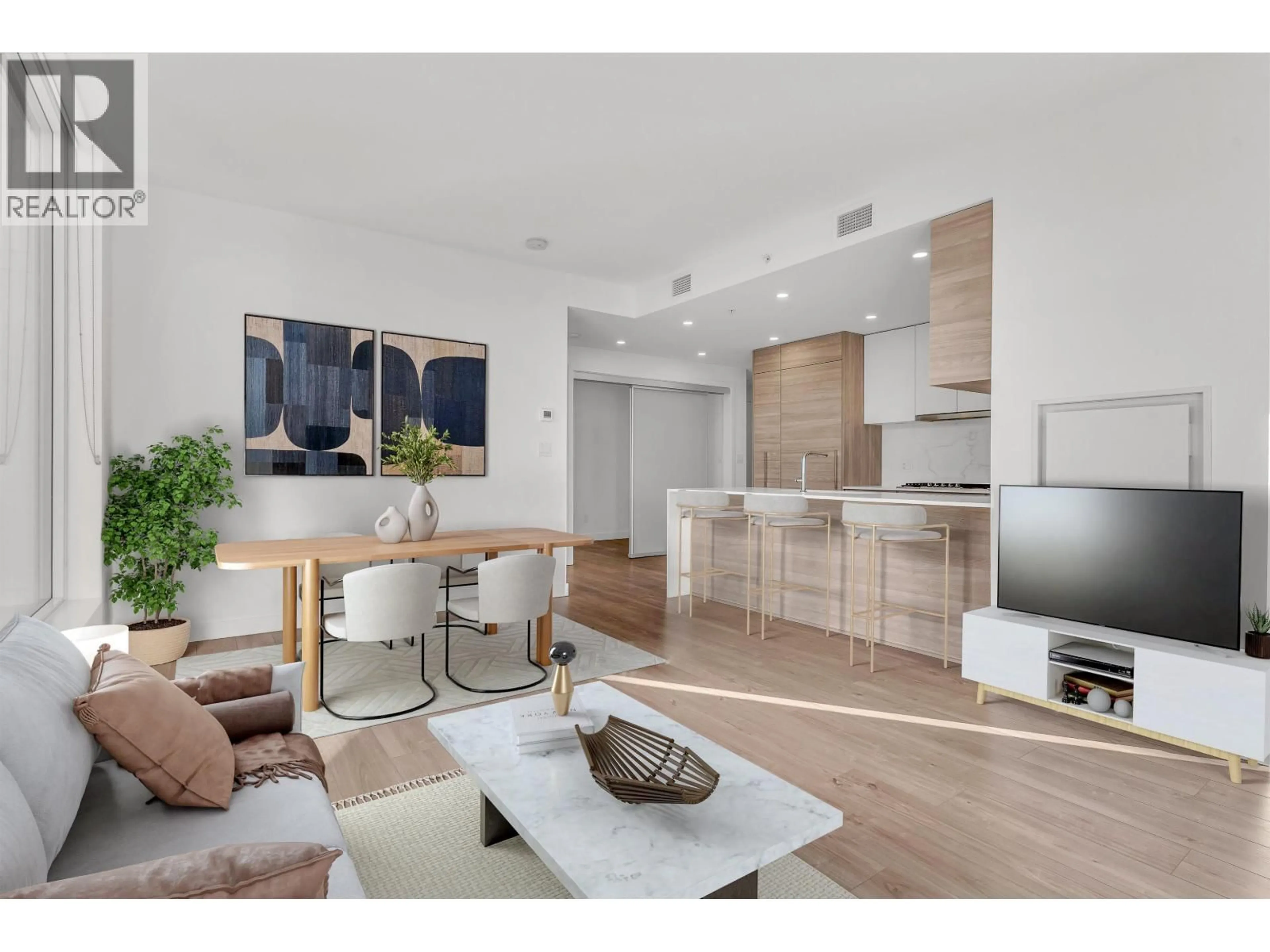 Open concept kitchen, wood/laminate floor for 1208 - 595 AUSTIN AVENUE, Coquitlam British Columbia V3K3N2