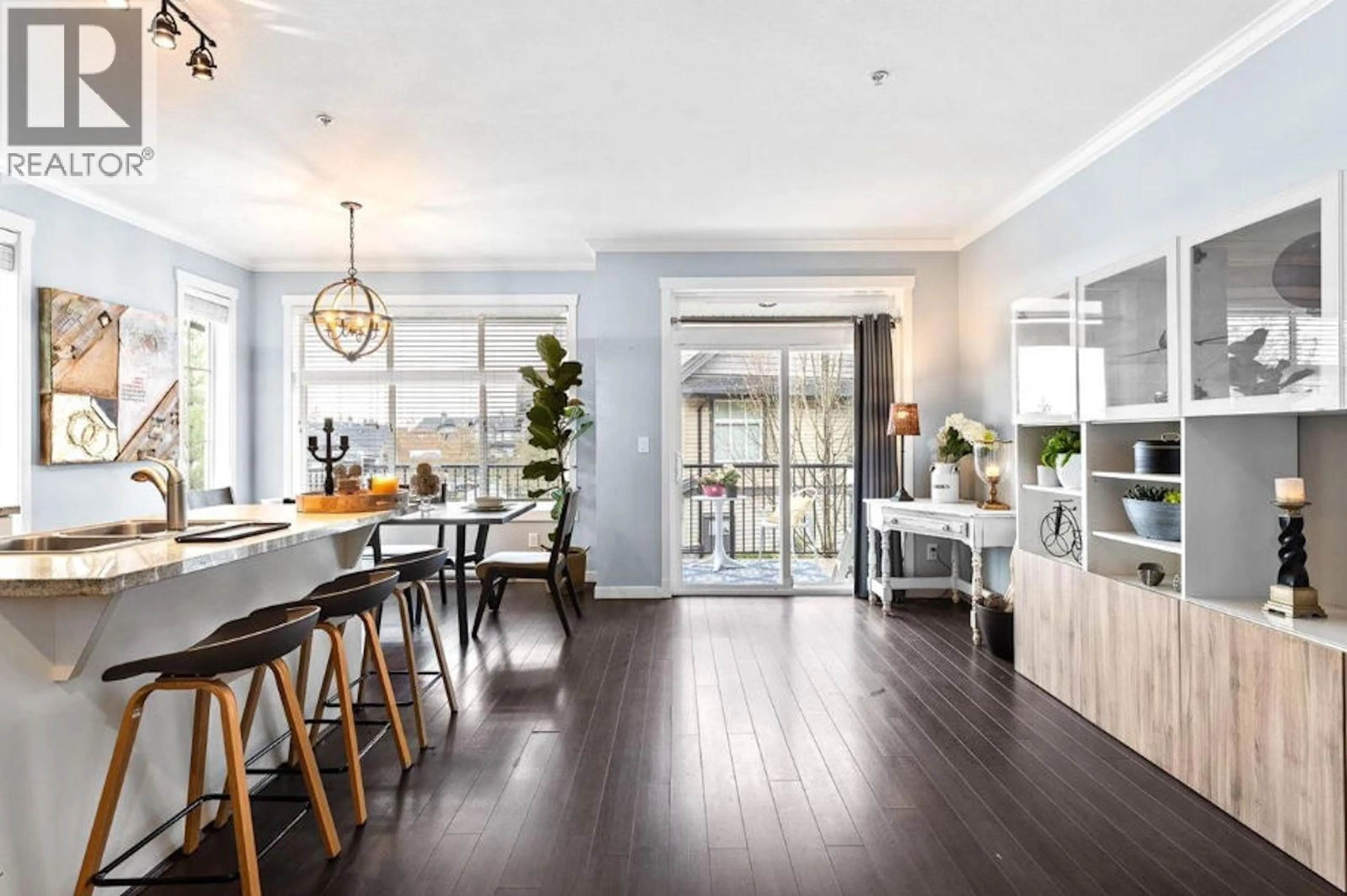 Open concept kitchen, wood/laminate floor for 3 - 13819 232 STREET, Maple Ridge British Columbia V4R0C7