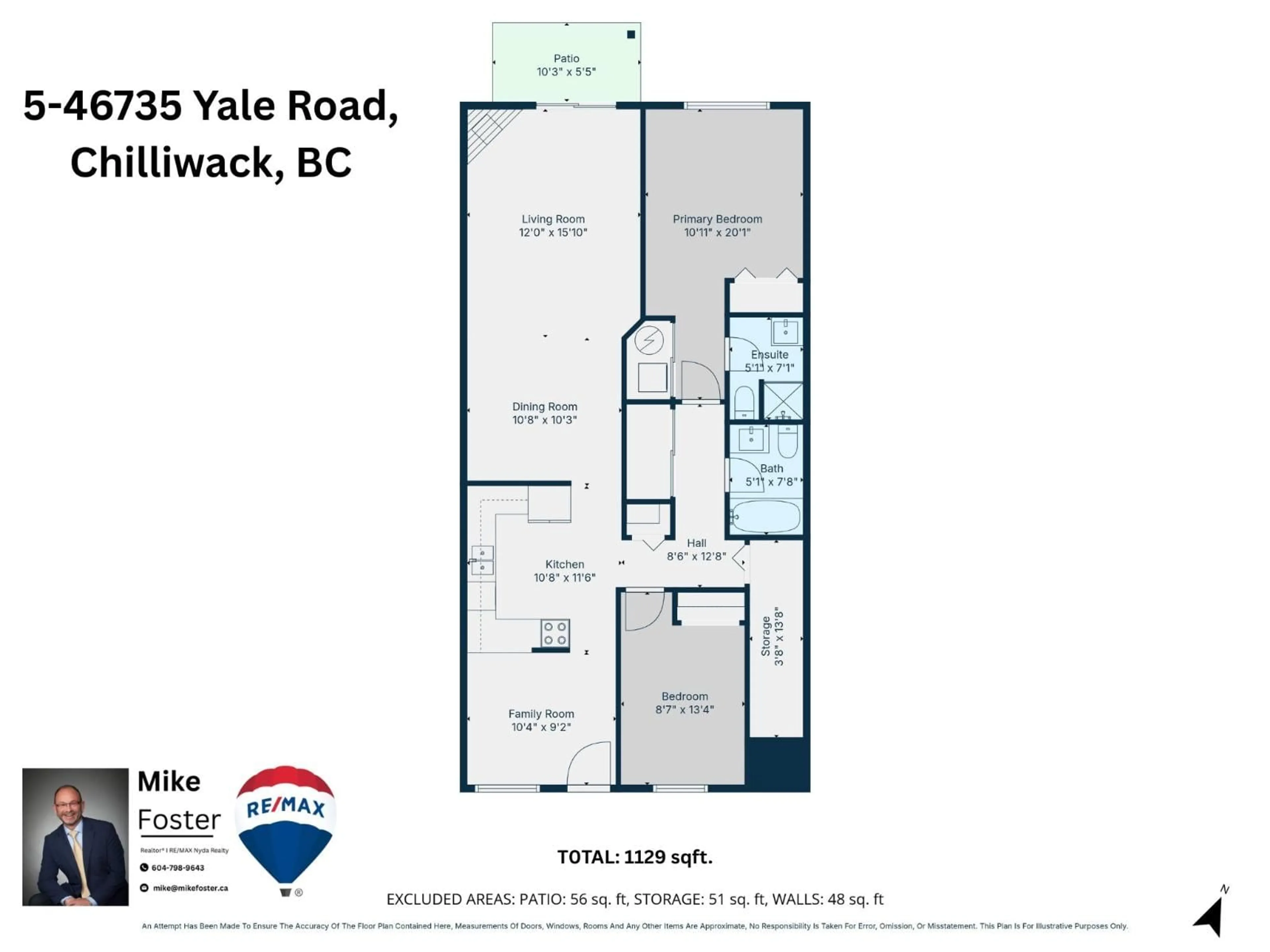 Floor plan for 5 - 46735 YALE ROAD, Chilliwack British Columbia V2P2S3