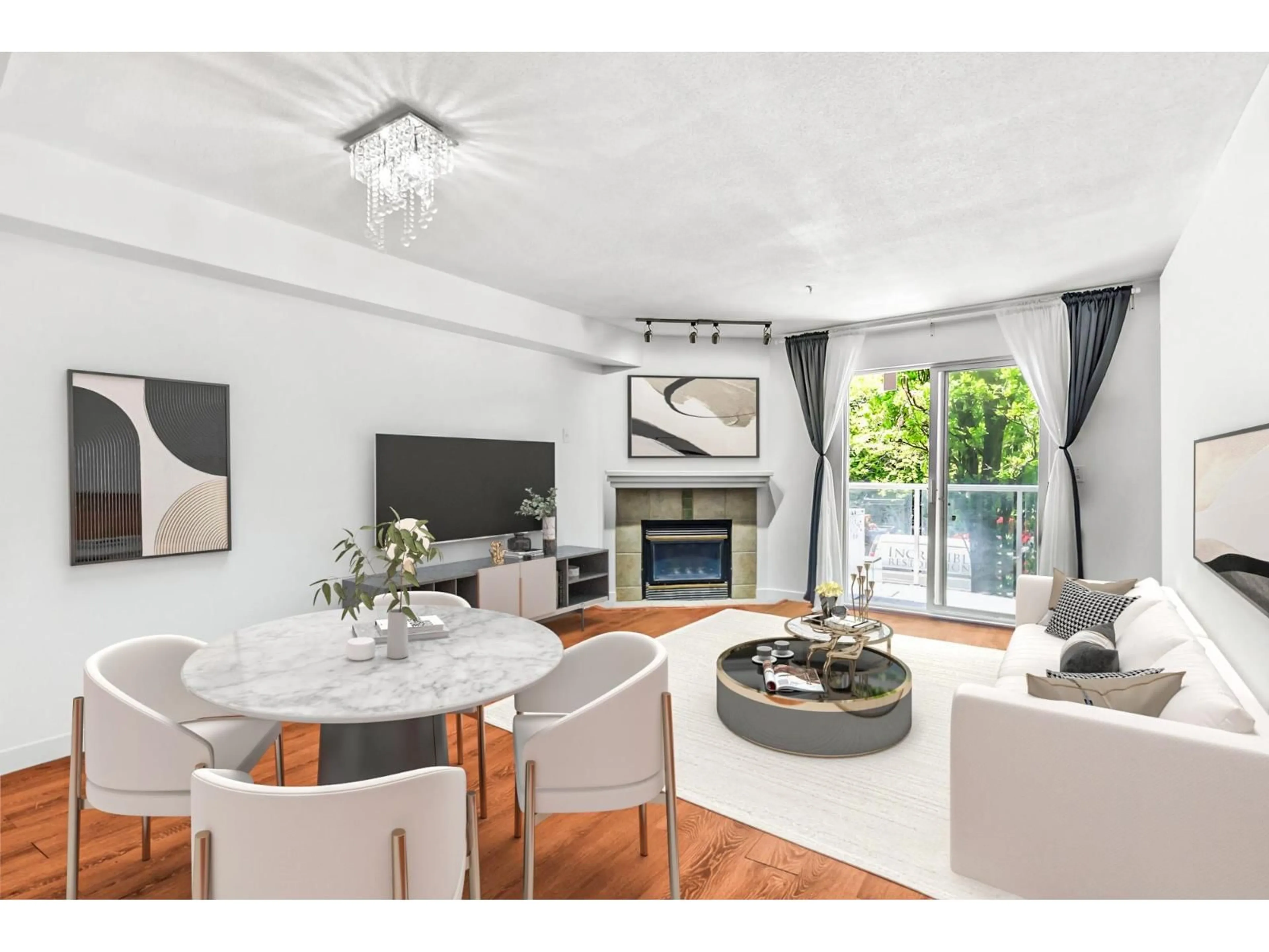 Living room with furniture, unknown for 217 - 8110 120A, Surrey British Columbia V3W3P3