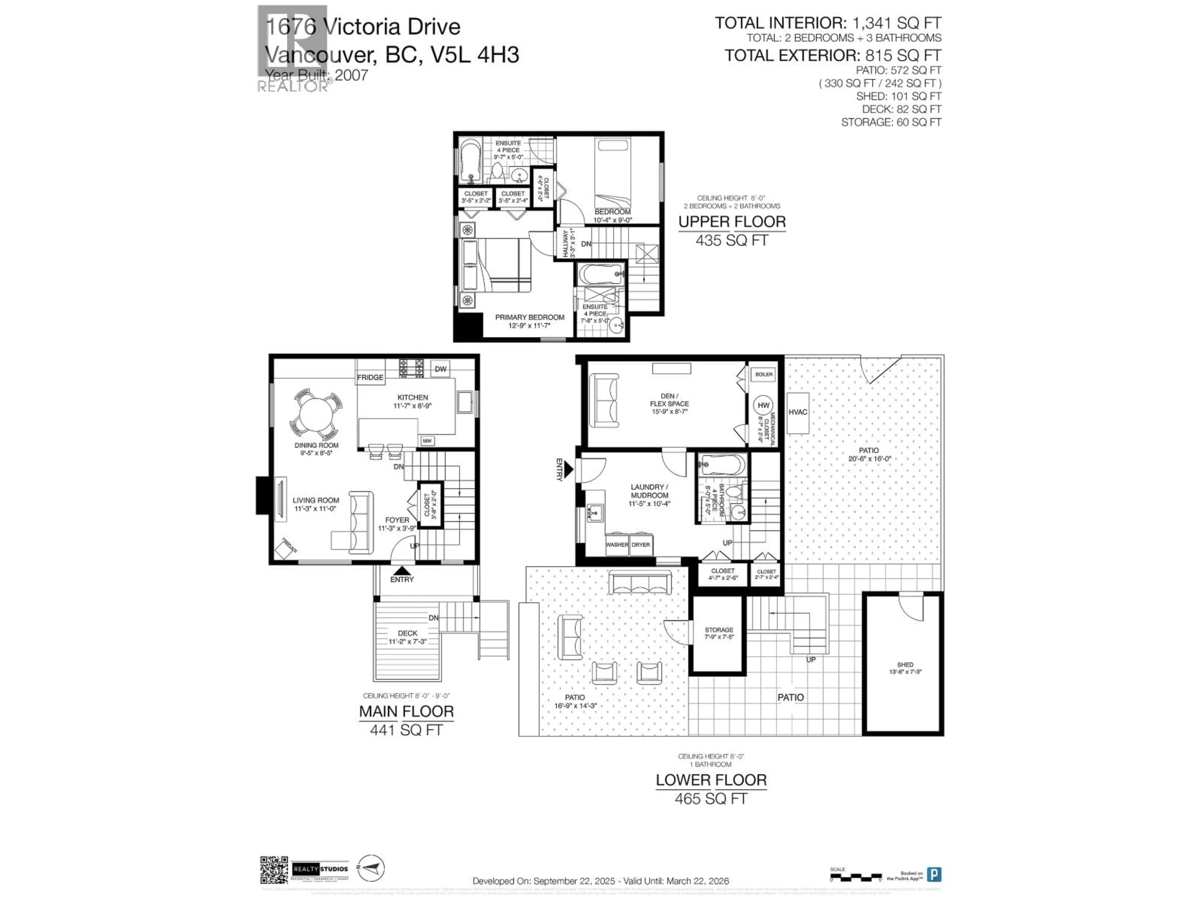 Floor plan for 1676 VICTORIA DRIVE, Vancouver British Columbia V5L4H3