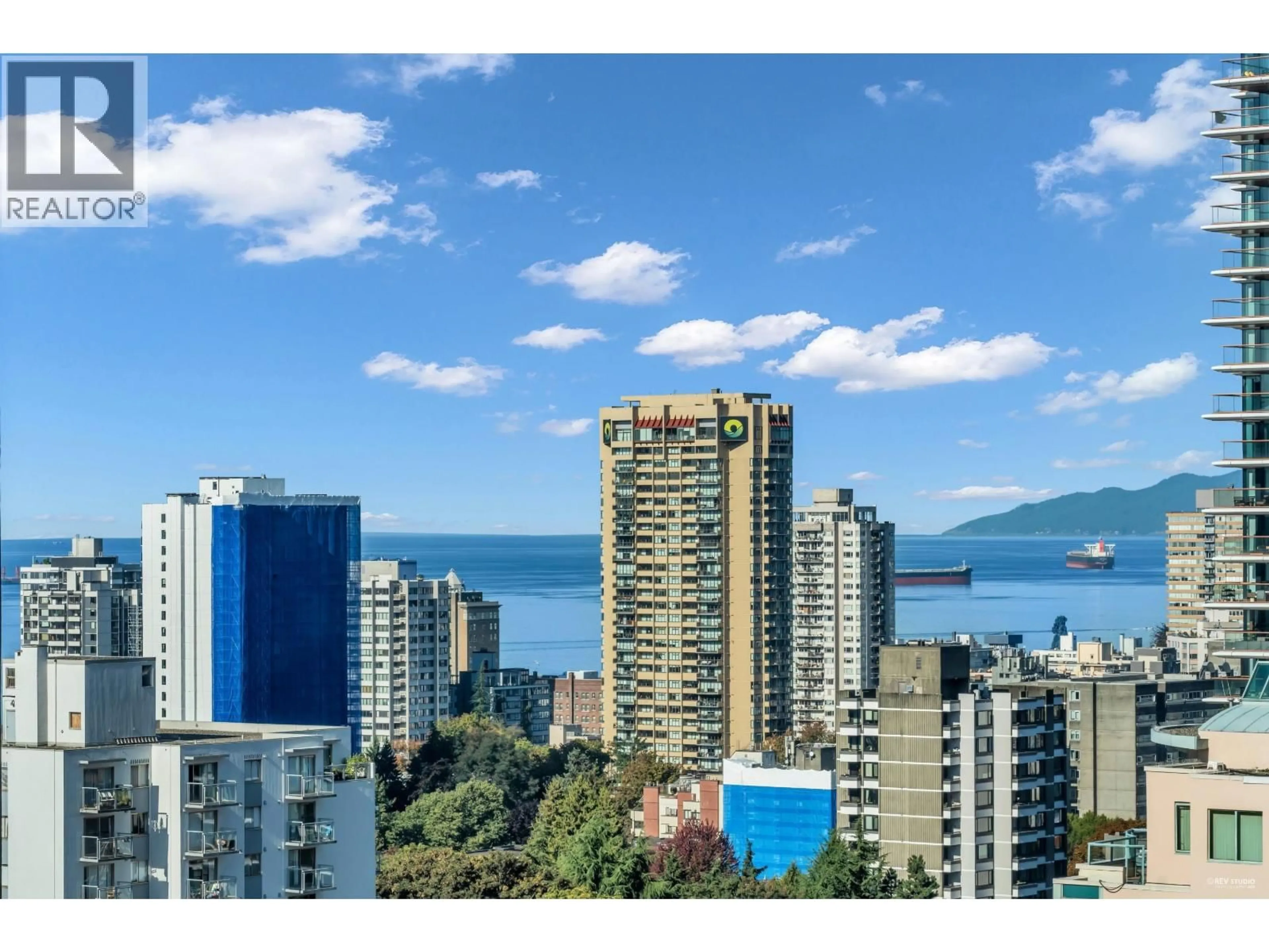 A pic from outside/outdoor area/front of a property/back of a property/a pic from drone, water/lake/river/ocean view for 1704 - 1288 ALBERNI STREET, Vancouver British Columbia V6E4N5