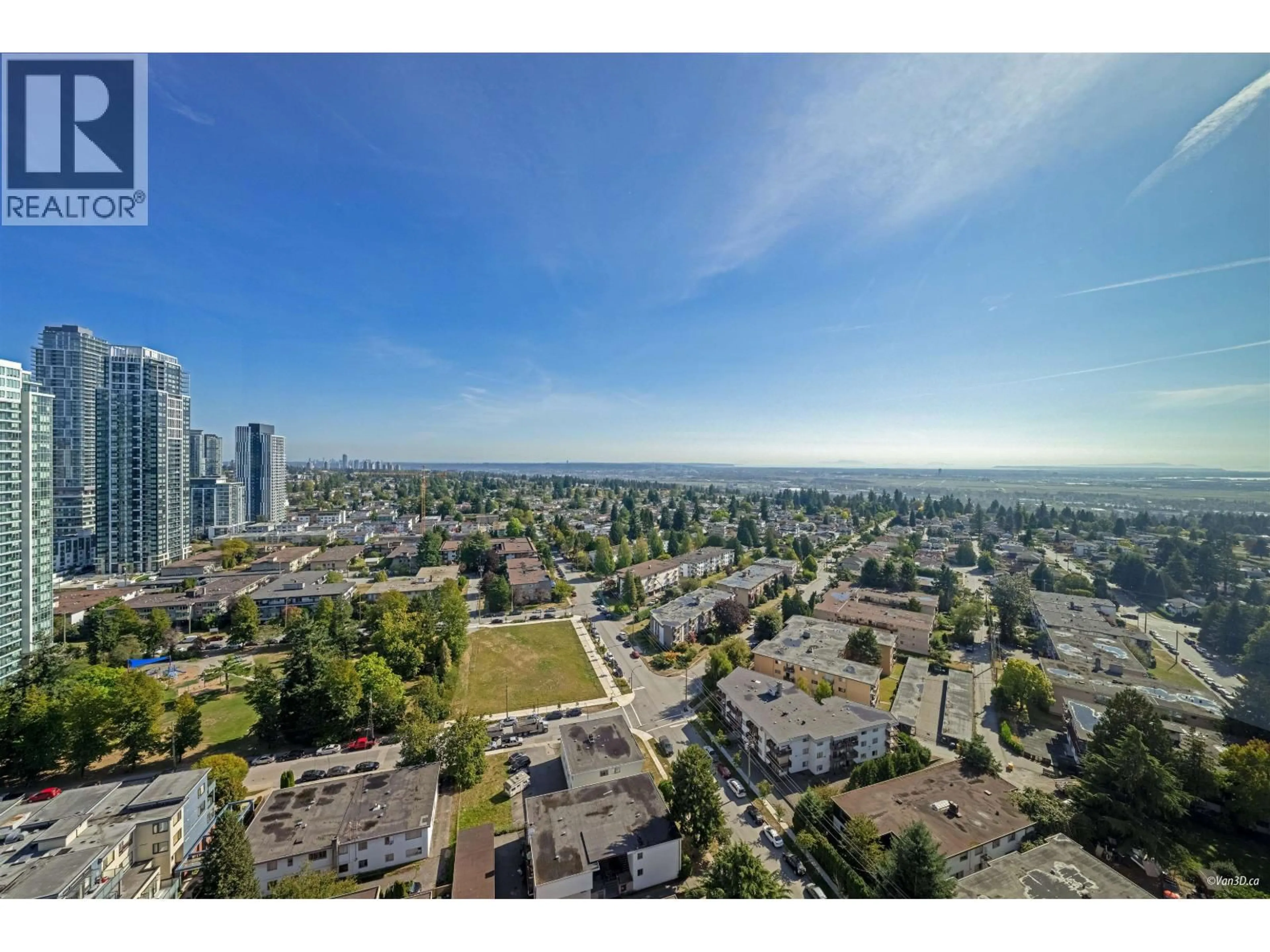 A pic from outside/outdoor area/front of a property/back of a property/a pic from drone, city buildings view from balcony for 2309 - 6468 WILLINGDON AVENUE, Burnaby British Columbia V5H0L3