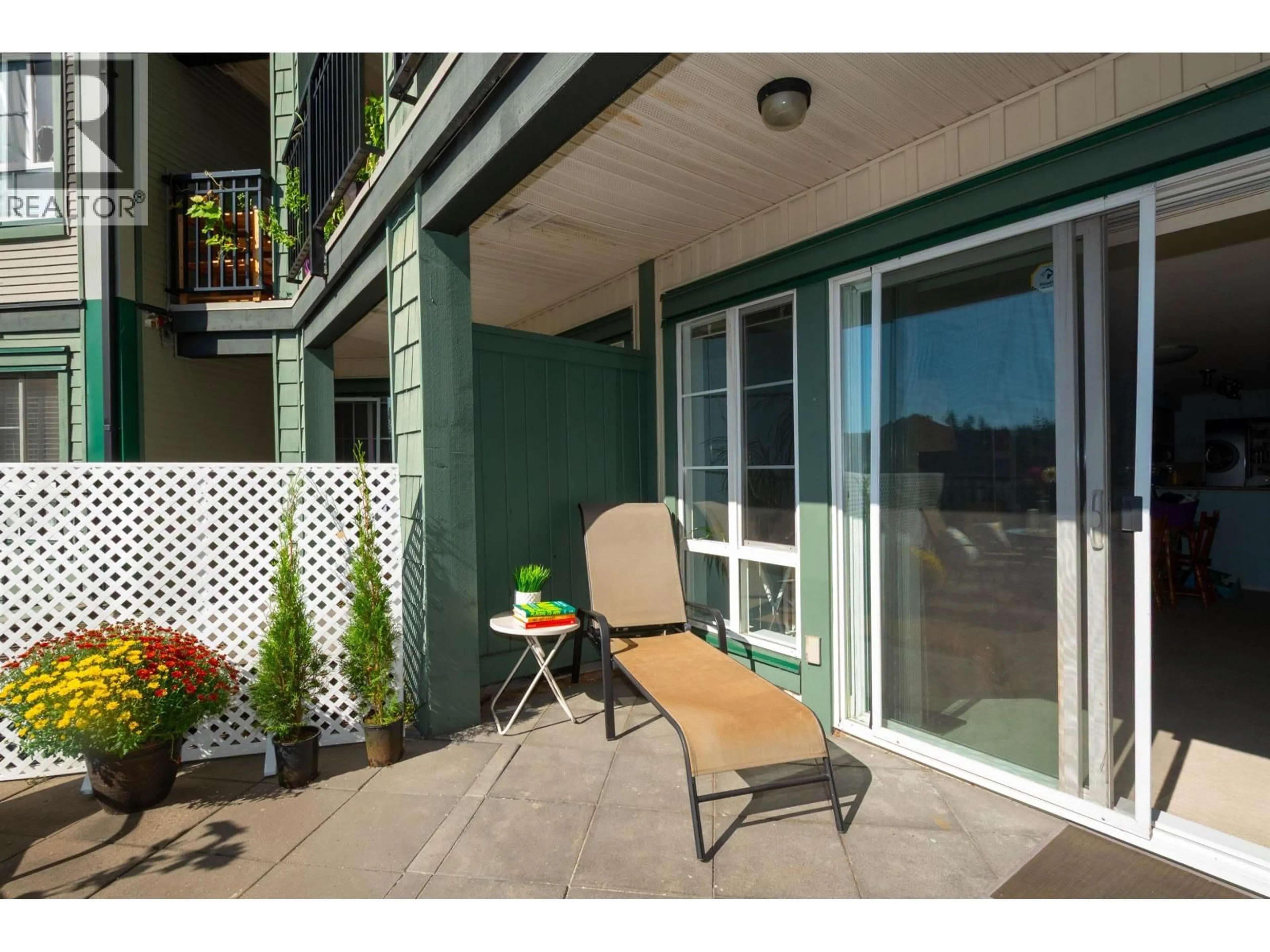 Patio, water/lake/river/ocean view for 213 - 9098 HALSTON COURT, Burnaby British Columbia V3N0A6