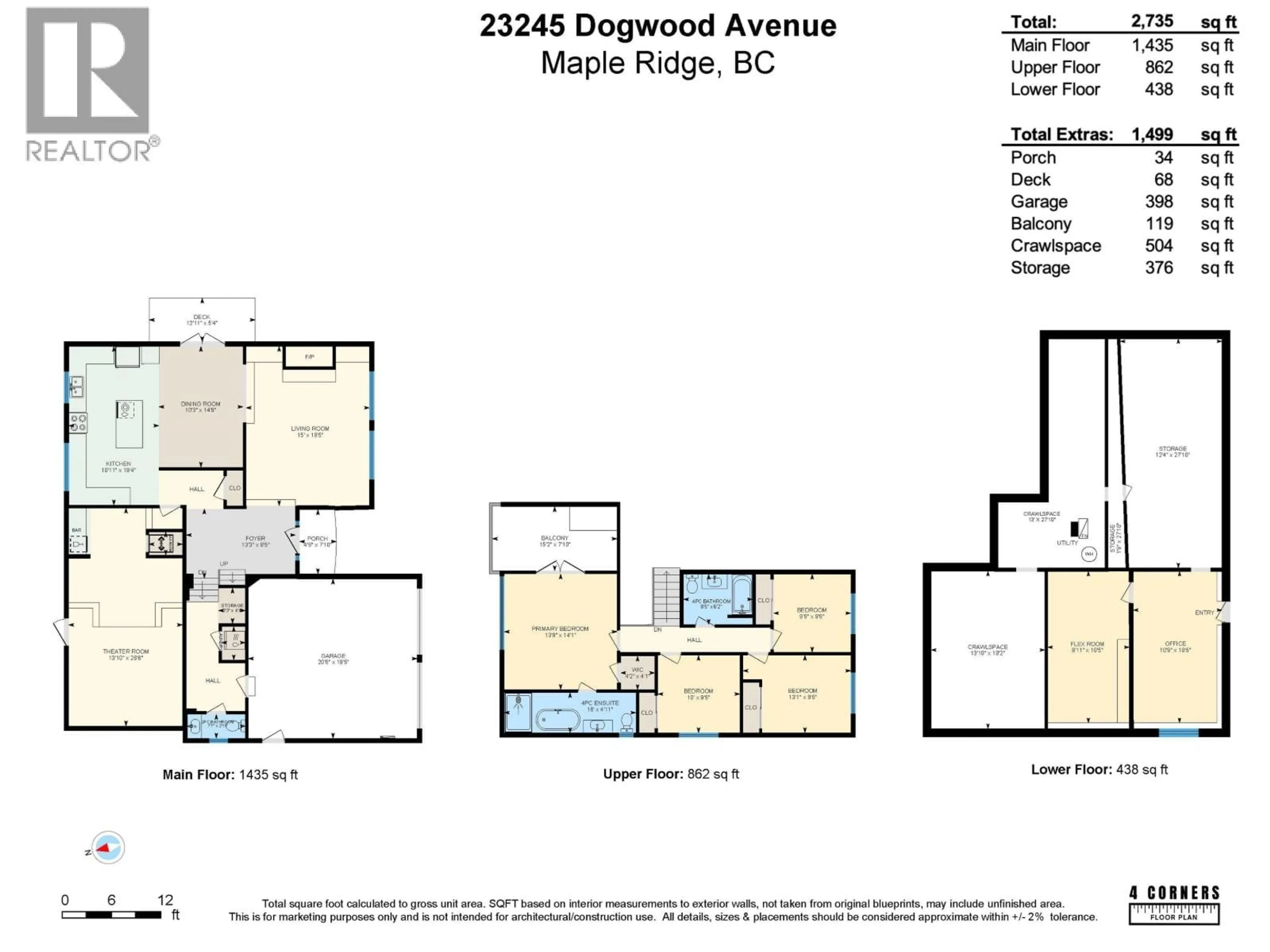 Floor plan for 23245 DOGWOOD AVENUE, Maple Ridge British Columbia V2X4S4