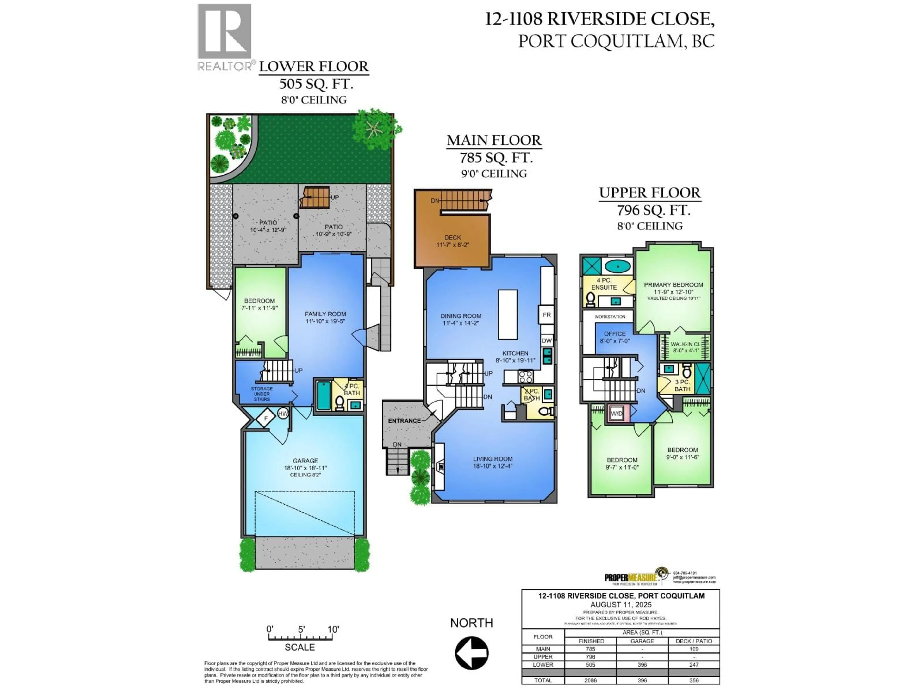 Floor plan for 12 - 1108 RIVERSIDE CLOSE, Port Coquitlam British Columbia V3B8C2