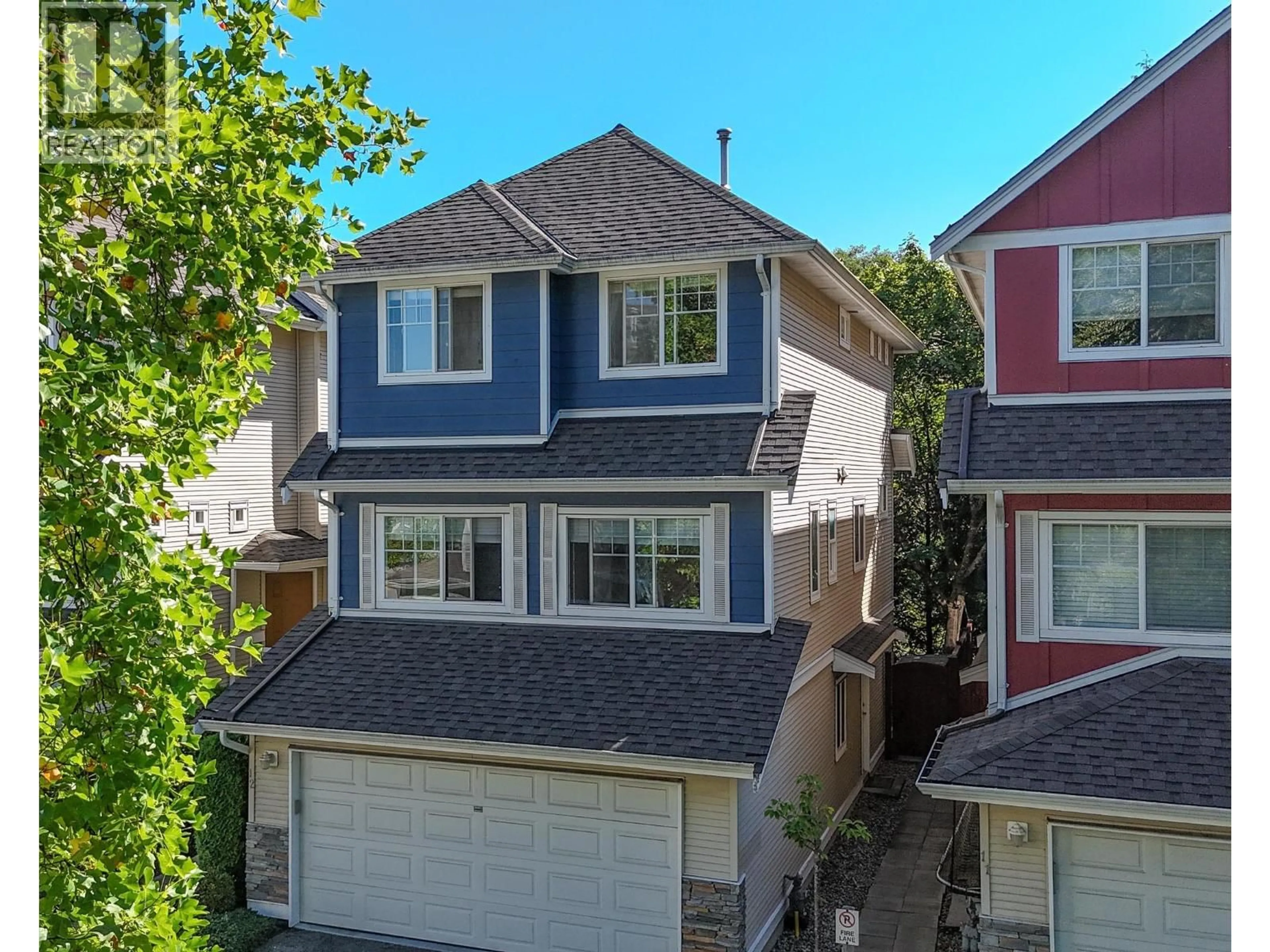 A pic from outside/outdoor area/front of a property/back of a property/a pic from drone, street for 12 - 1108 RIVERSIDE CLOSE, Port Coquitlam British Columbia V3B8C2