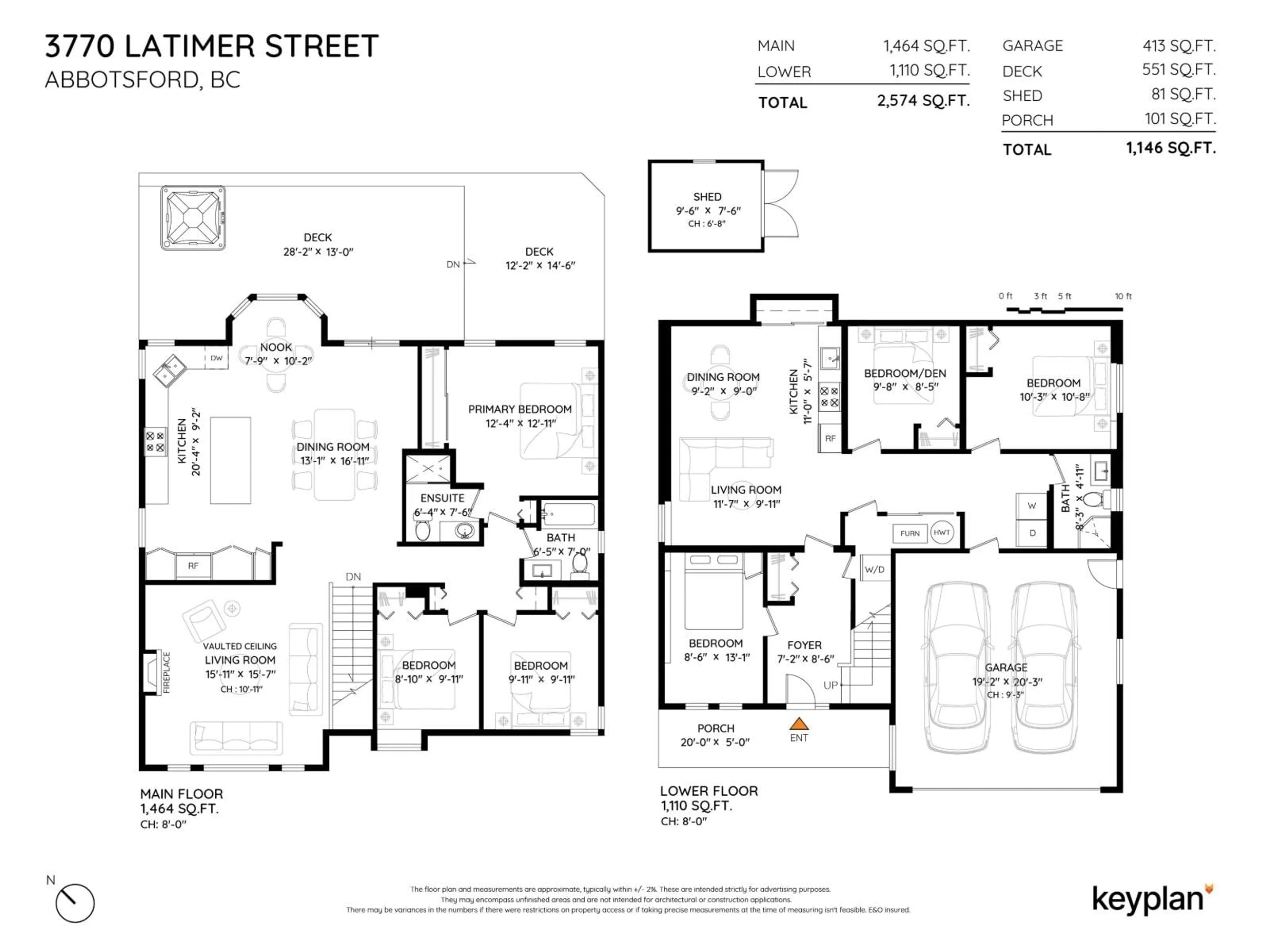 Floor plan for 3770 LATIMER, Abbotsford British Columbia V2S7K3