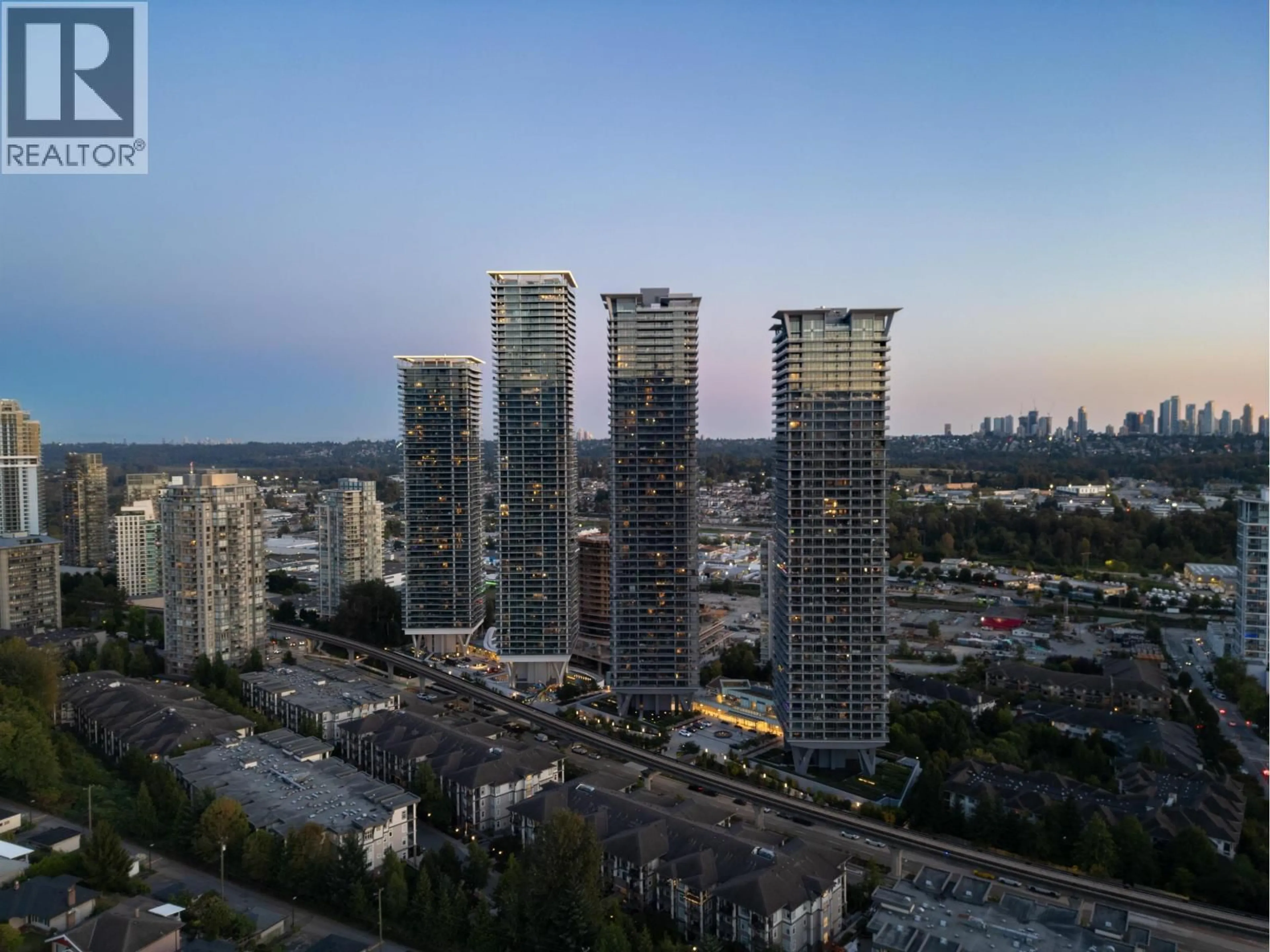 A pic from outside/outdoor area/front of a property/back of a property/a pic from drone, city buildings view from balcony for 3808 - 4720 LOUGHEED HIGHWAY, Burnaby British Columbia V5C0M8