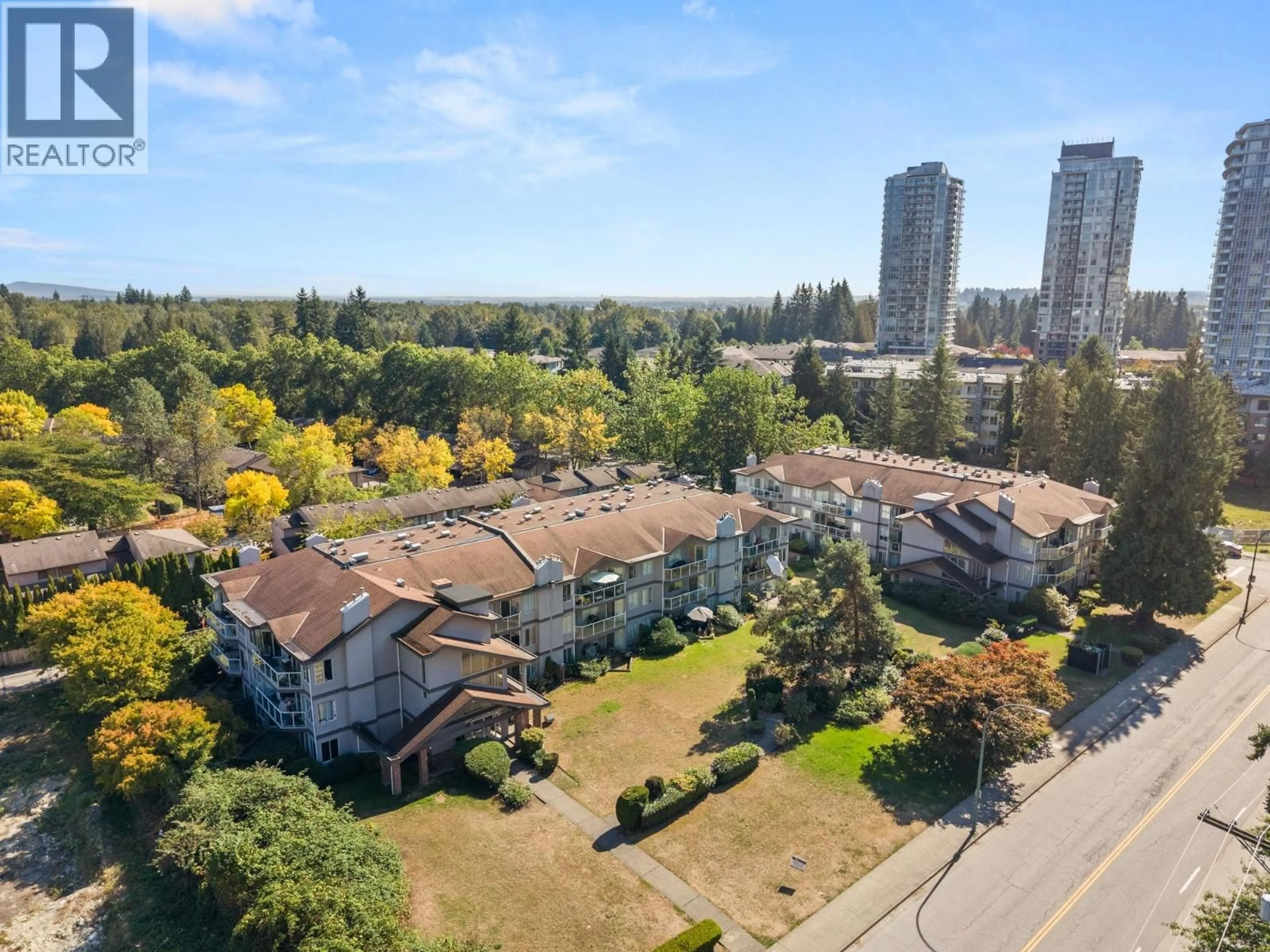 A pic from outside/outdoor area/front of a property/back of a property/a pic from drone, city buildings view from balcony for 207 - 1171 PIPELINE ROAD, Coquitlam British Columbia V3B4R9