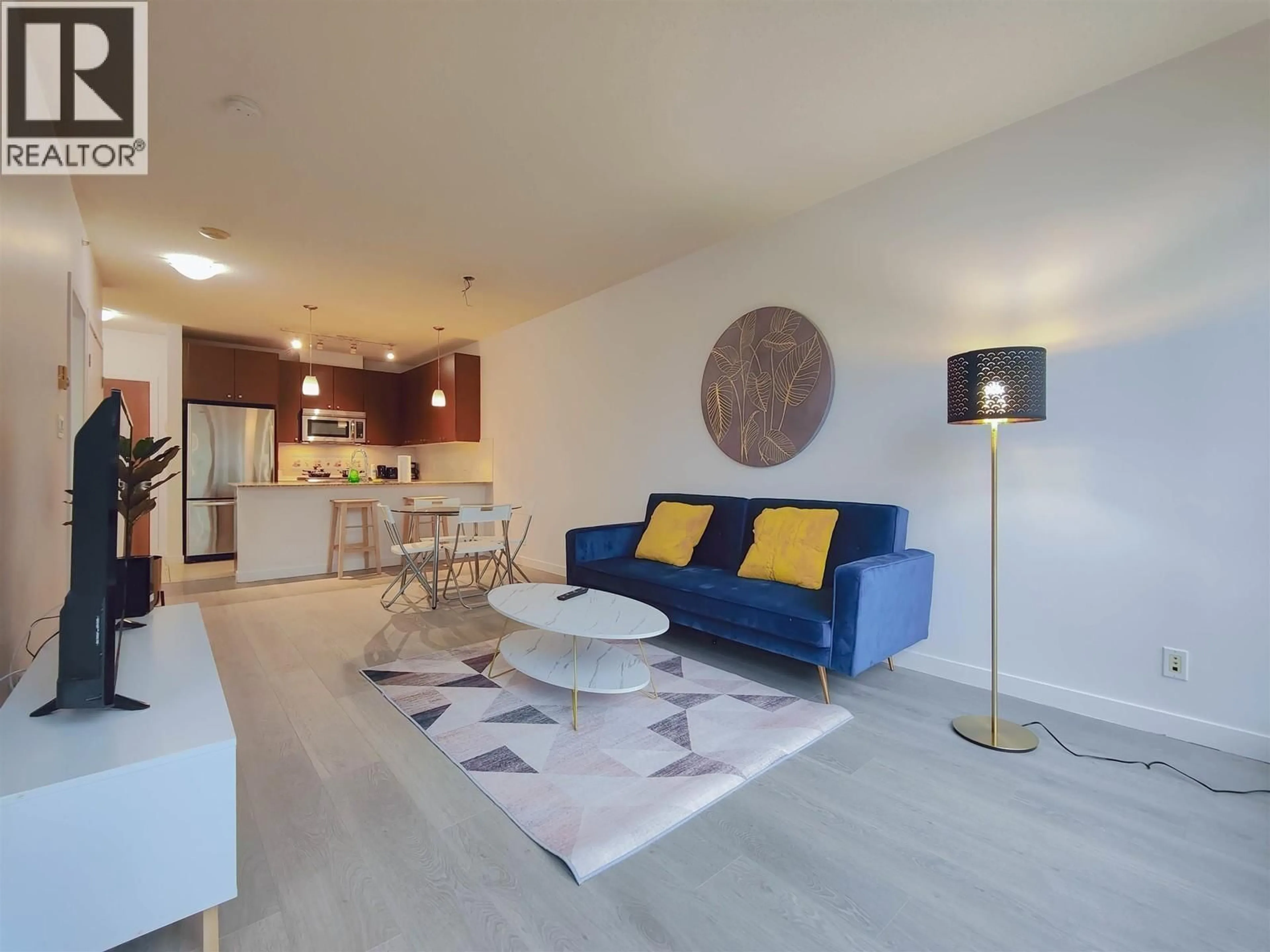 Living room with furniture, unknown for 502 - 7360 ELMBRIDGE WAY, Richmond British Columbia V6X0A5