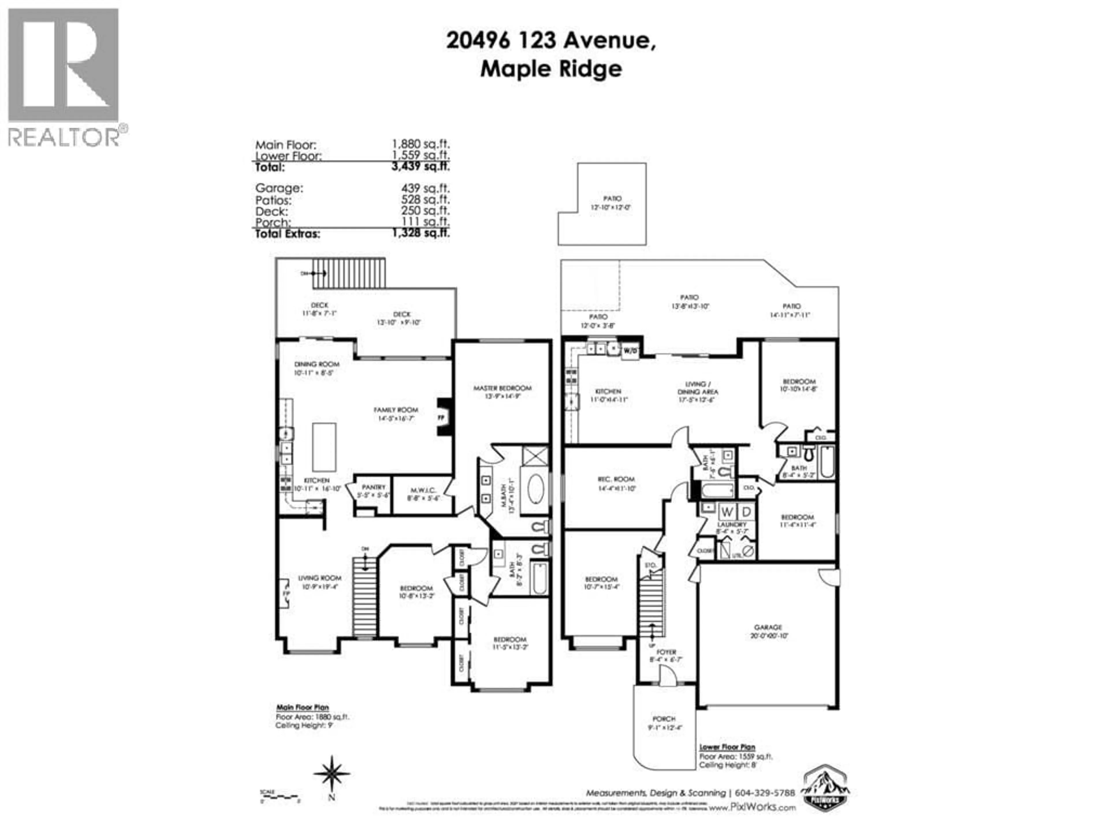 Floor plan for 20496 123 AVENUE, Maple Ridge British Columbia V2X4A7