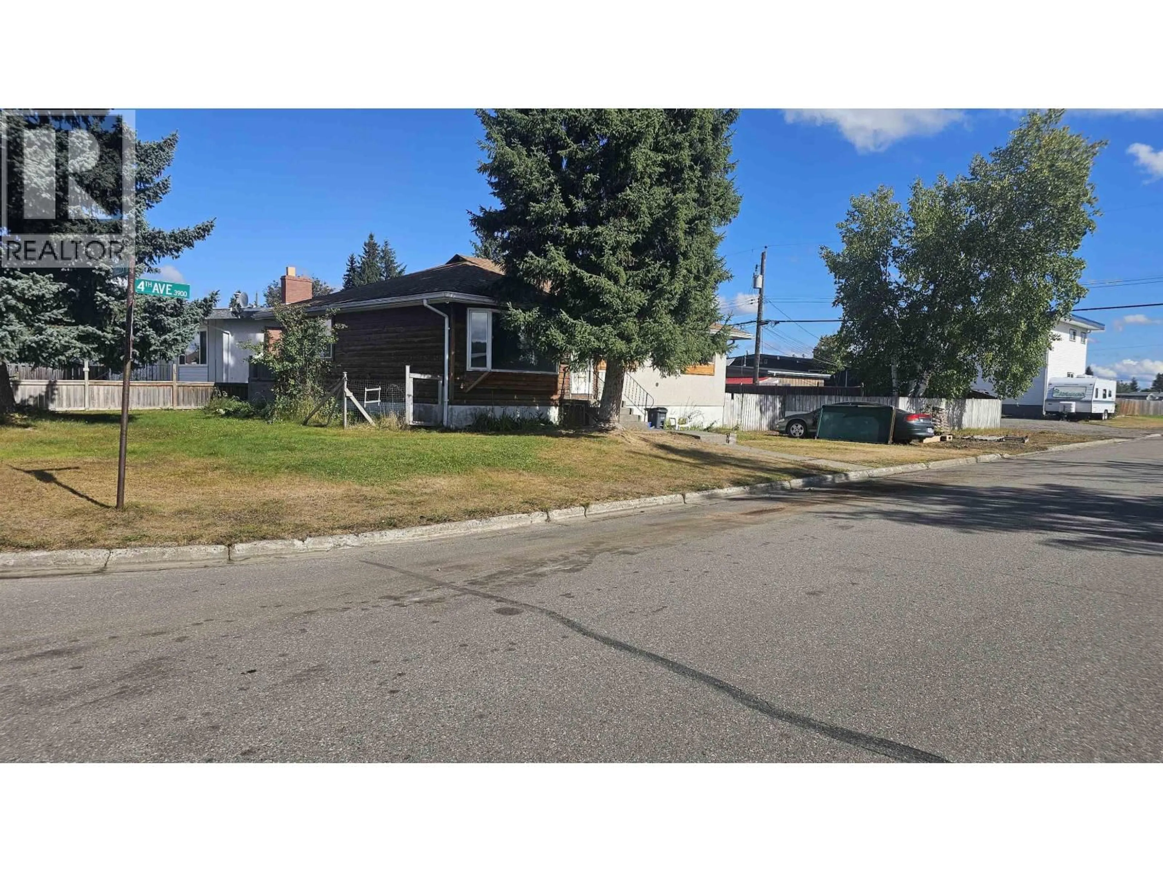 A pic from outside/outdoor area/front of a property/back of a property/a pic from drone, street for 3962 4TH AVENUE, Prince George British Columbia V1M1J4