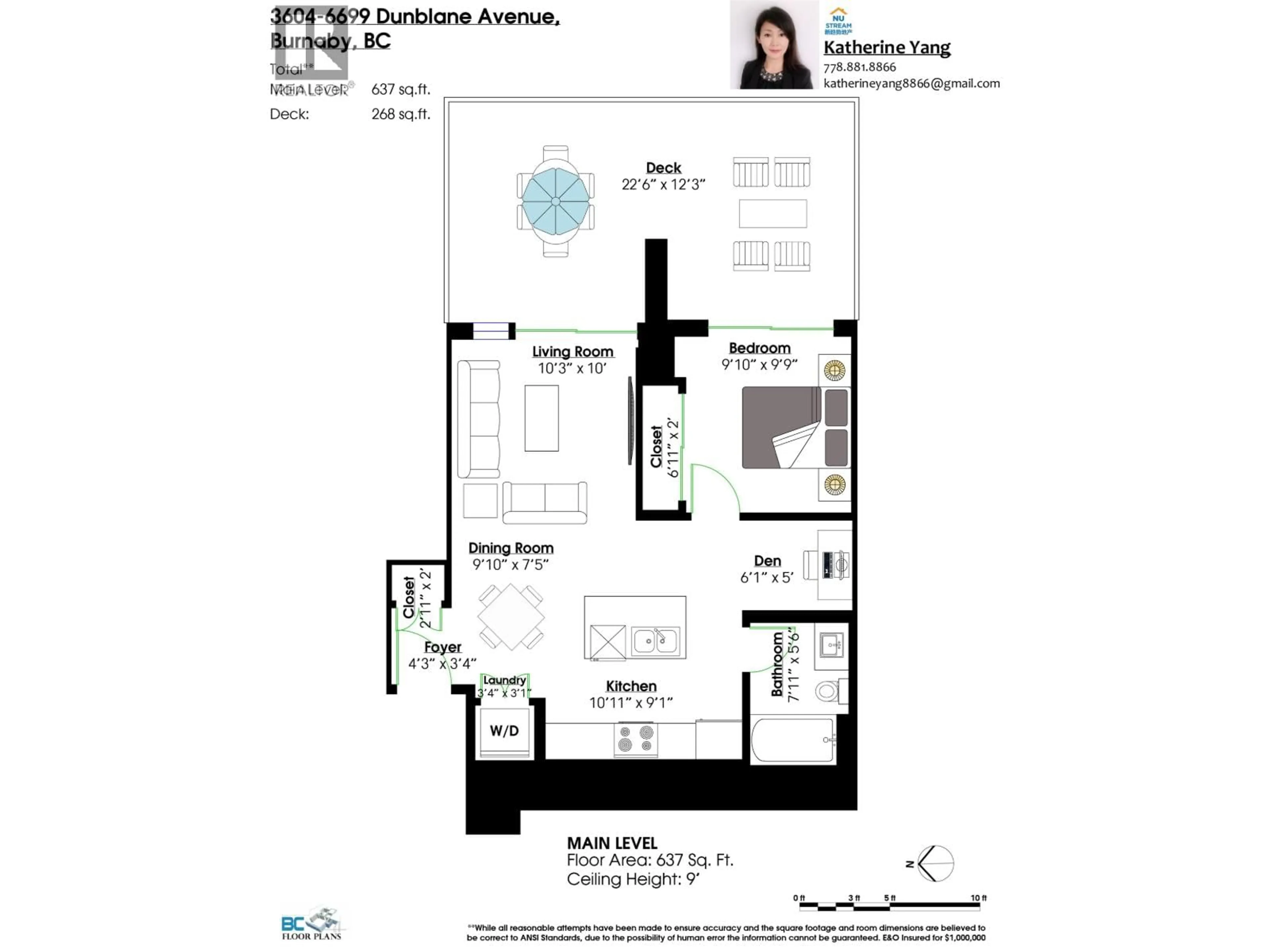 Floor plan for 3604 - 6699 DUNBLANE AVENUE, Burnaby British Columbia V5H0J8