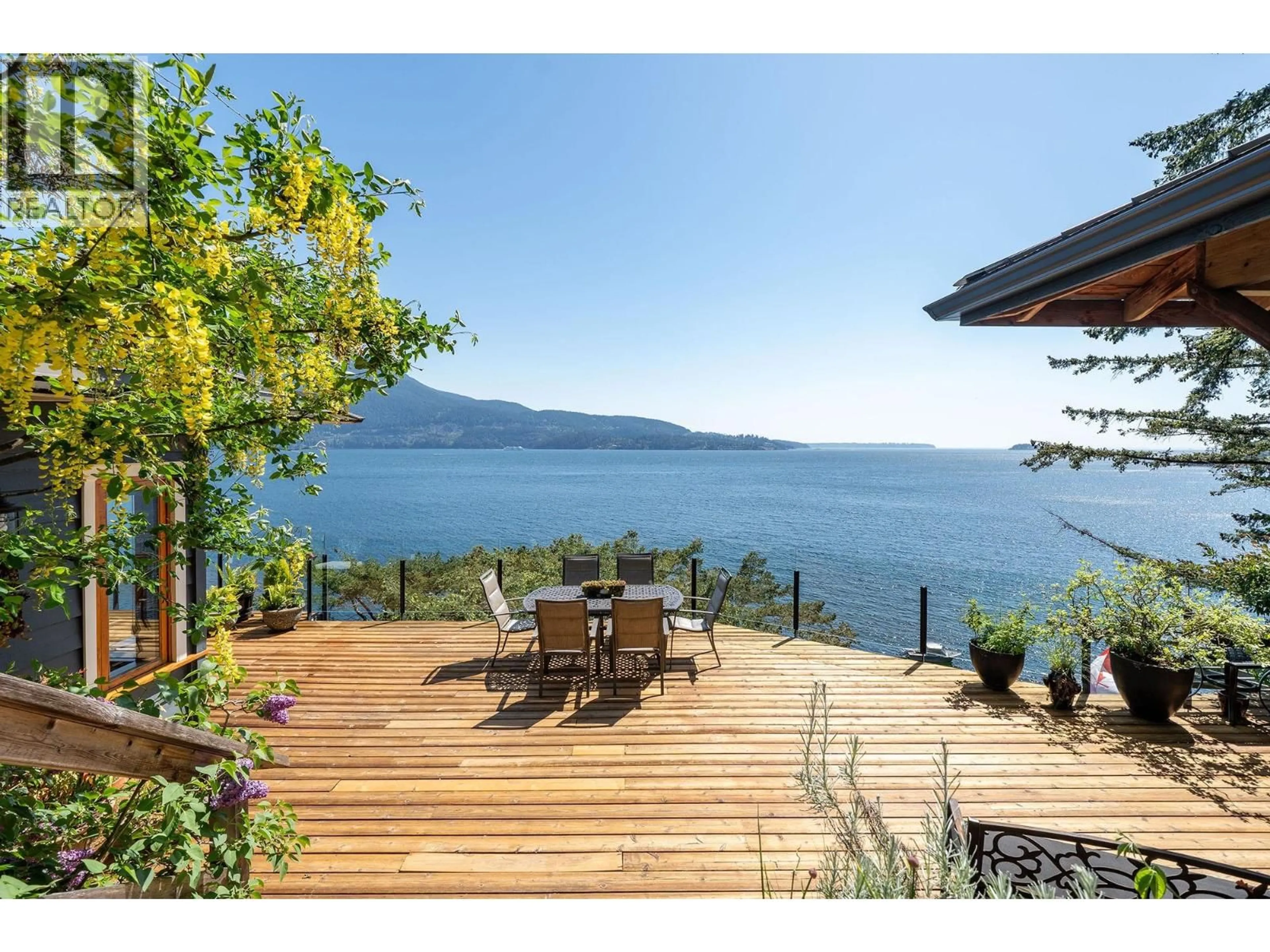 Patio, water/lake/river/ocean view for 1477 CLEATOR ROAD, Bowen Island British Columbia V0N1G1