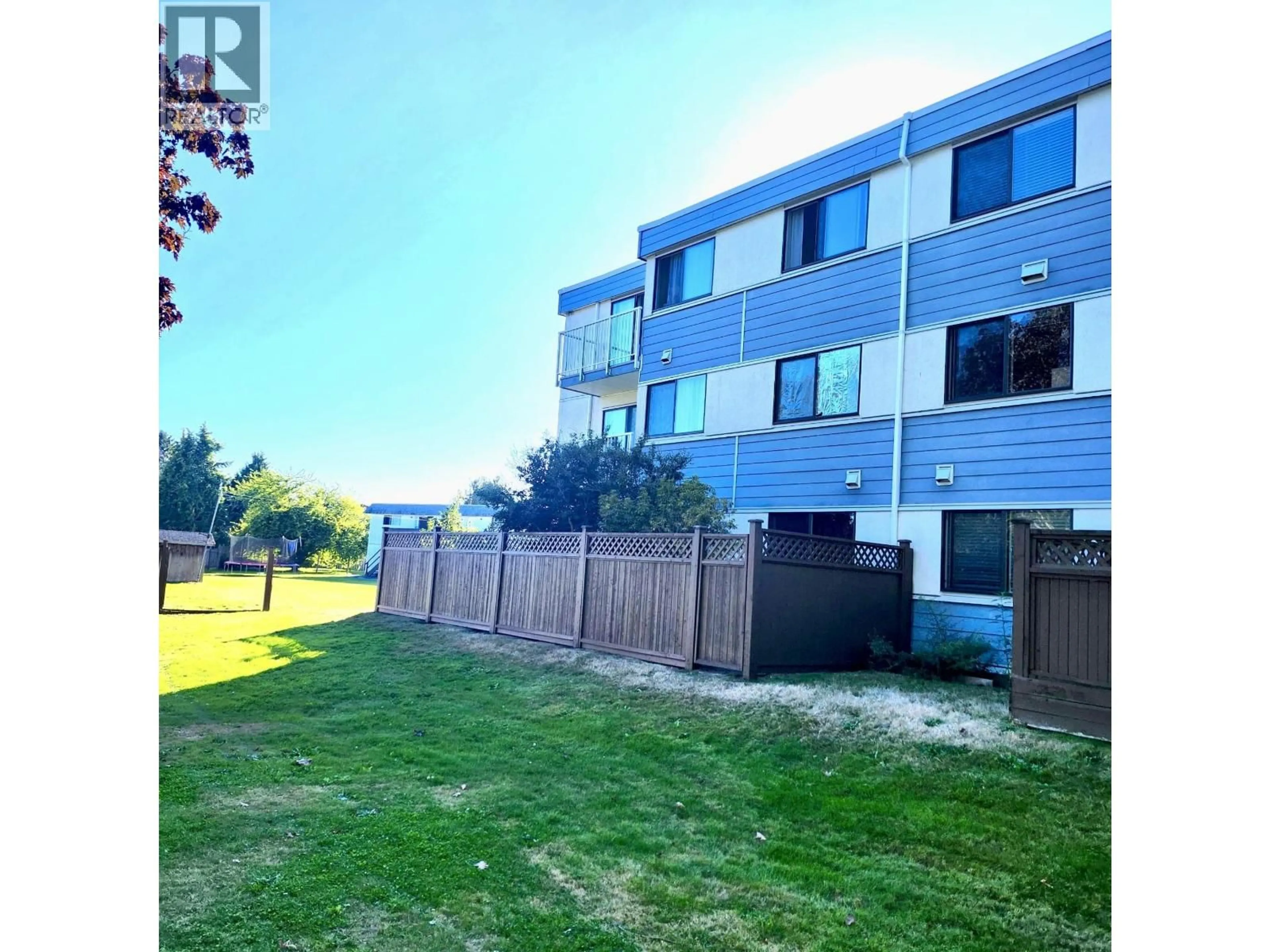 A pic from outside/outdoor area/front of a property/back of a property/a pic from drone, water/lake/river/ocean view for 103 - 7240 LINDSAY ROAD, Richmond British Columbia V7C3M6