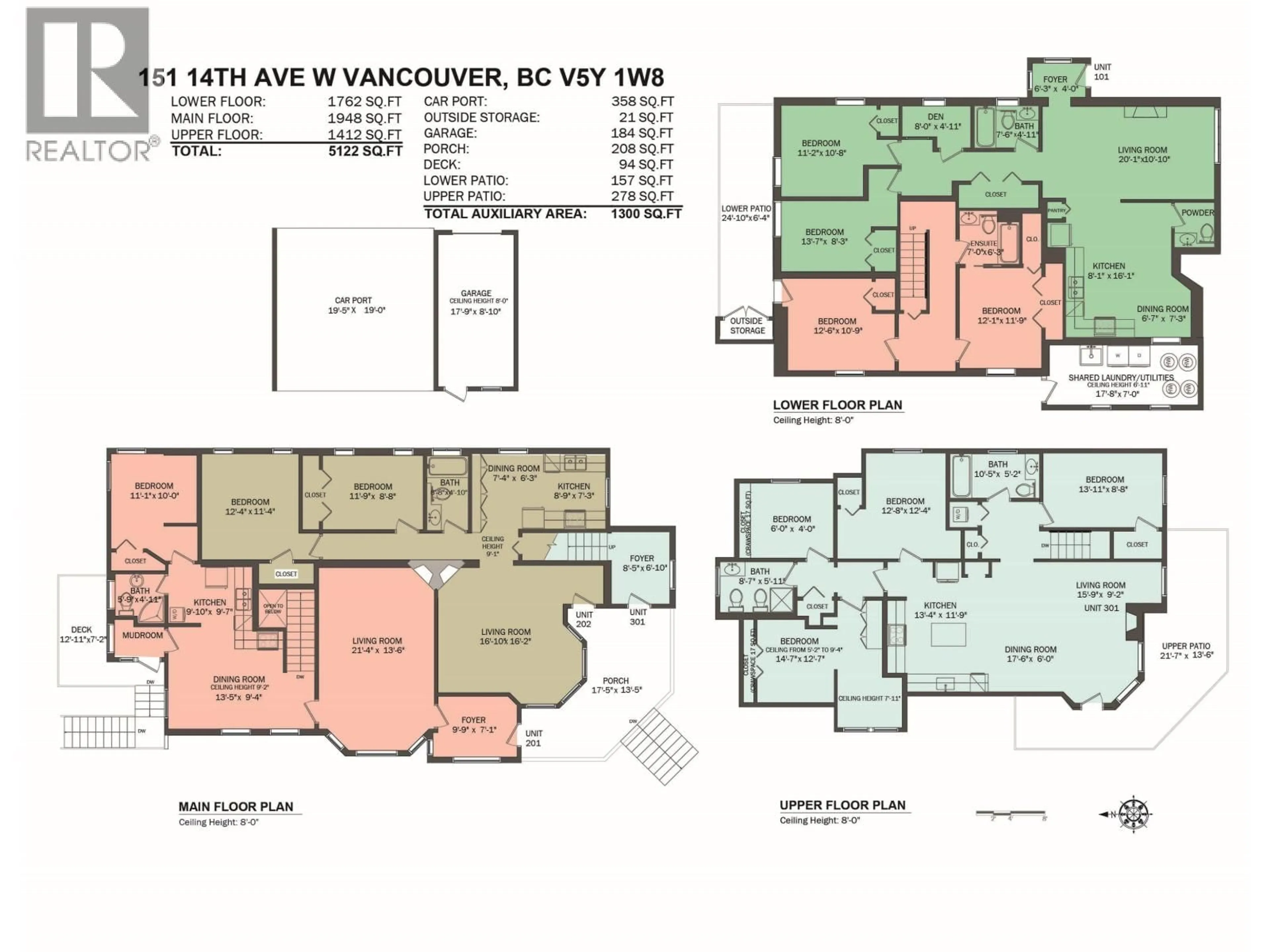Floor plan for 151 14TH AVENUE, Vancouver British Columbia V5Y1W8