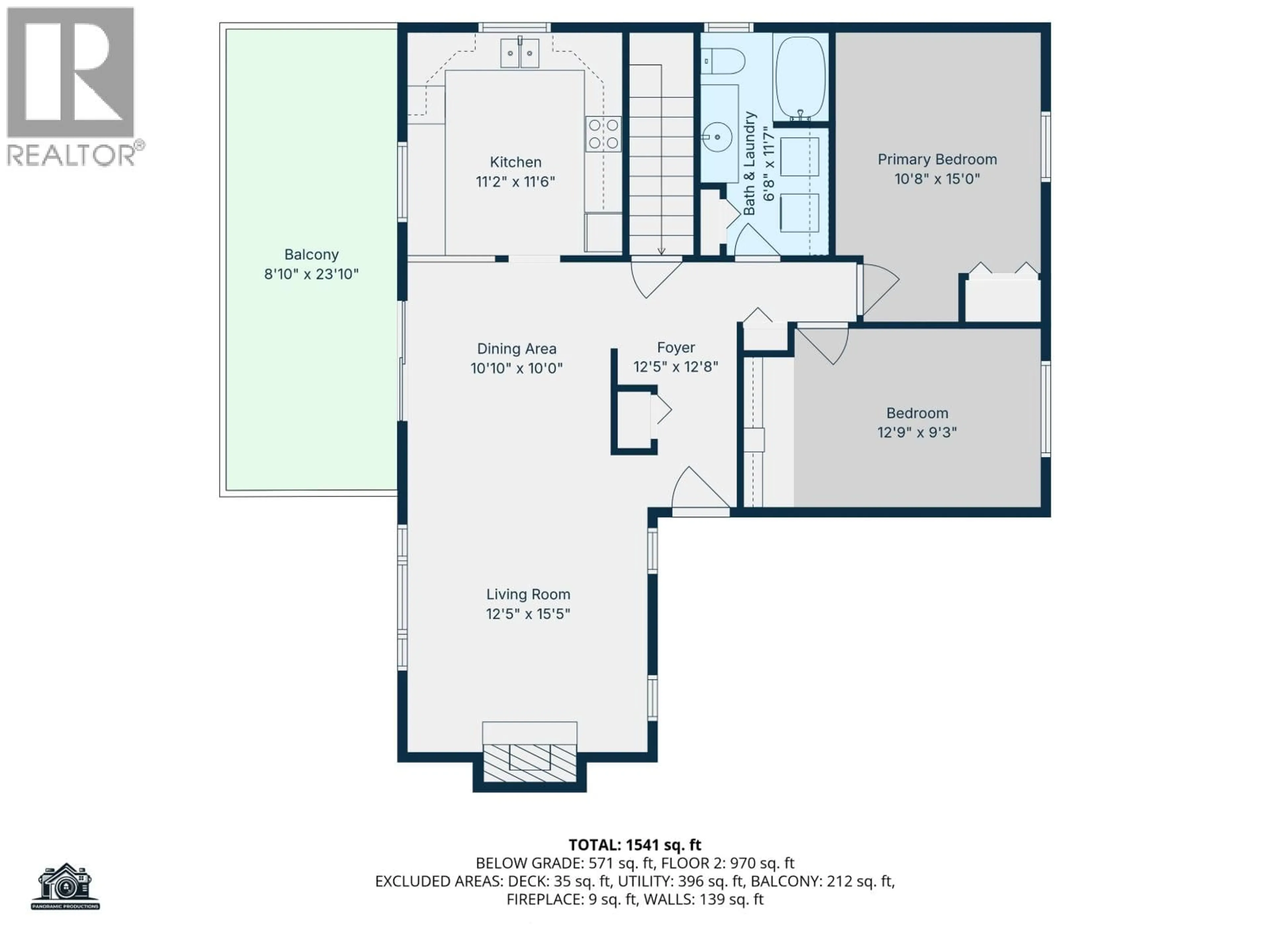 Floor plan for 1415 12TH AVENUE, Williams Lake British Columbia V2G3X5