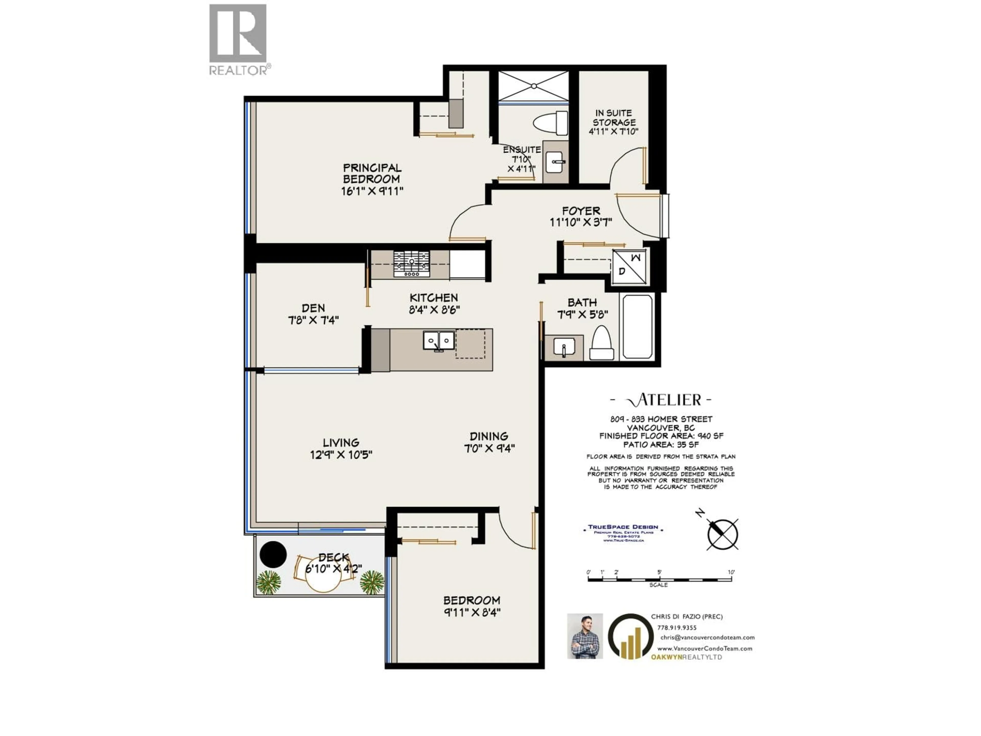 Floor plan for 809 - 833 HOMER STREET, Vancouver British Columbia V6B0H4