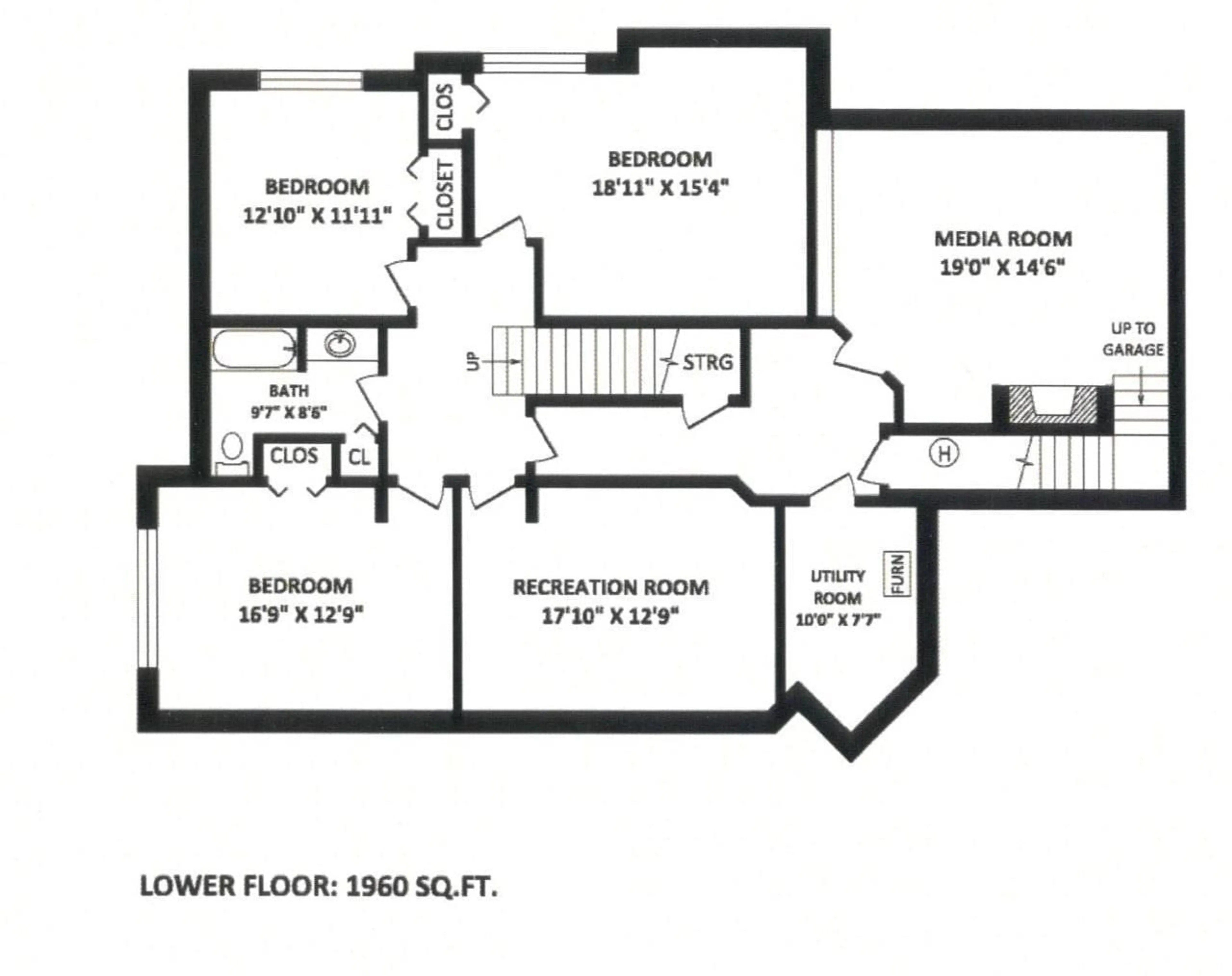 Floor plan for 2530 138A, Surrey British Columbia V4P2M1