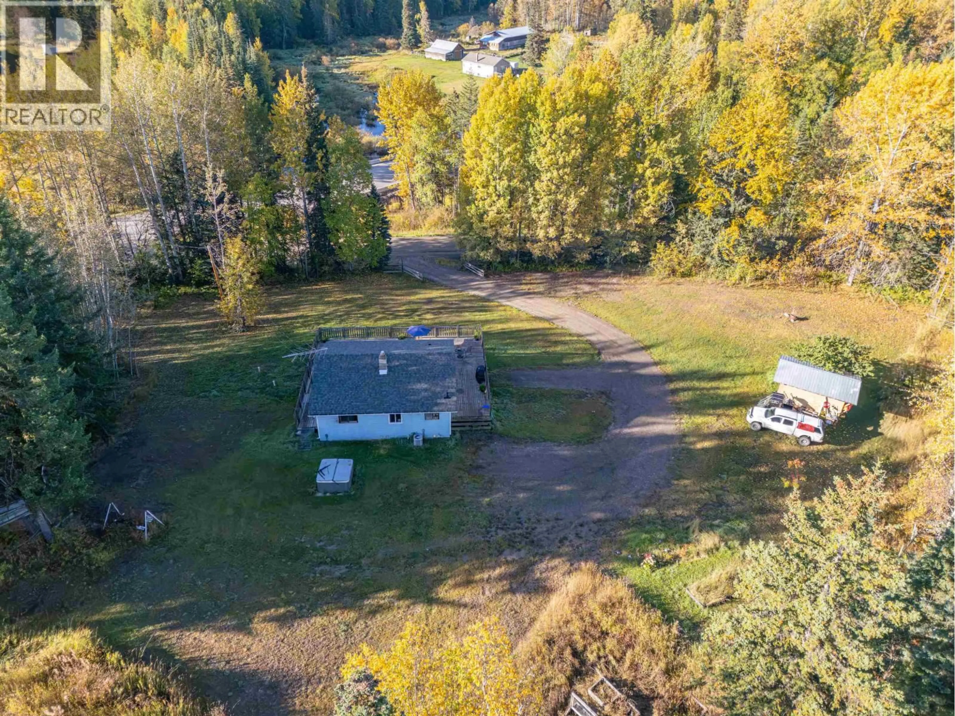 A pic from outside/outdoor area/front of a property/back of a property/a pic from drone, forest/trees view for 18370 CHIEF LAKE POST OFFICE ROAD, Prince George British Columbia V2K5K4