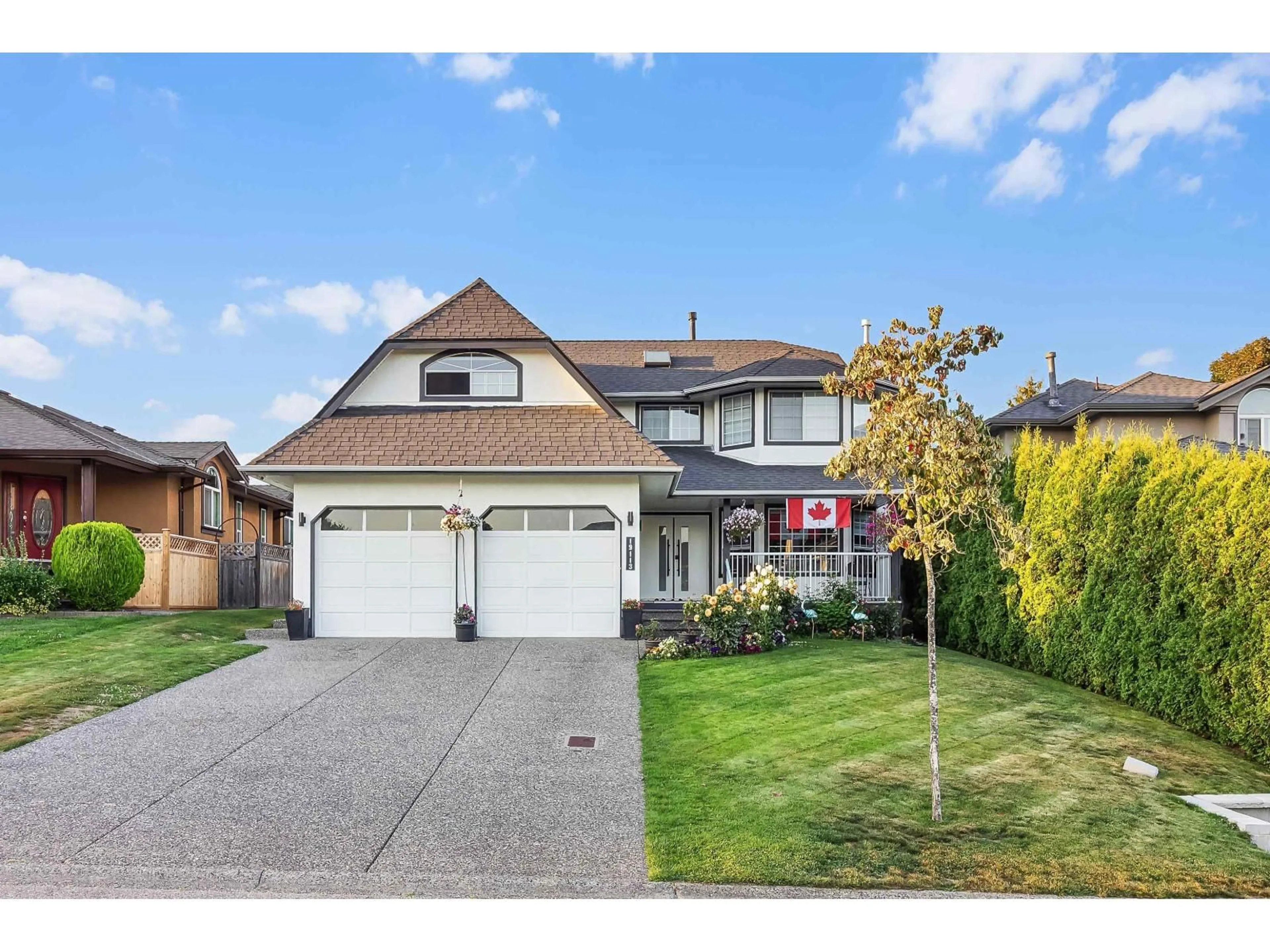 Home with vinyl exterior material, street for 19113 62A, Surrey British Columbia V3S8C6