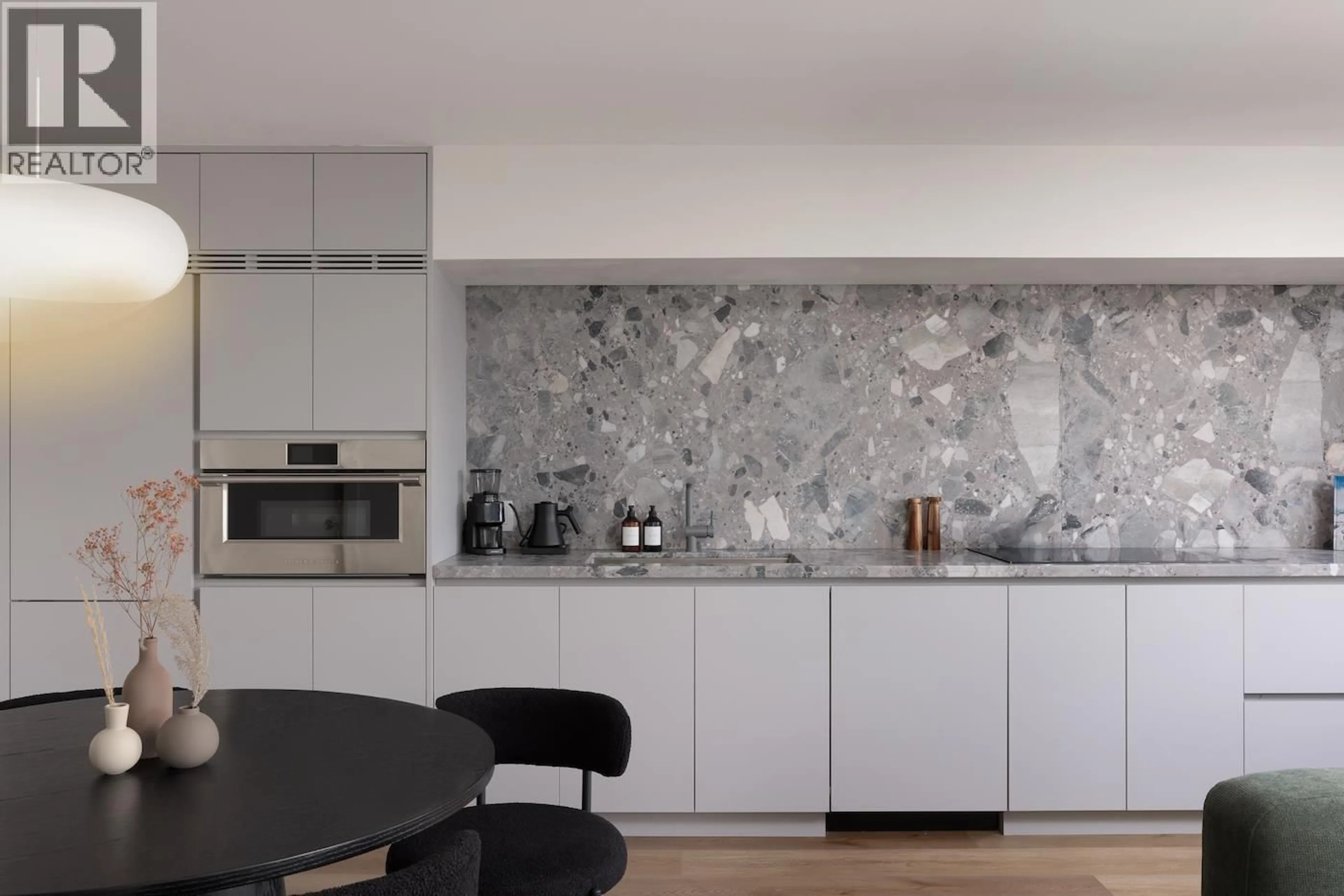 Contemporary kitchen, ceramic/tile floor for 215 - 4360 LORIMER ROAD, Whistler British Columbia V8E1A5
