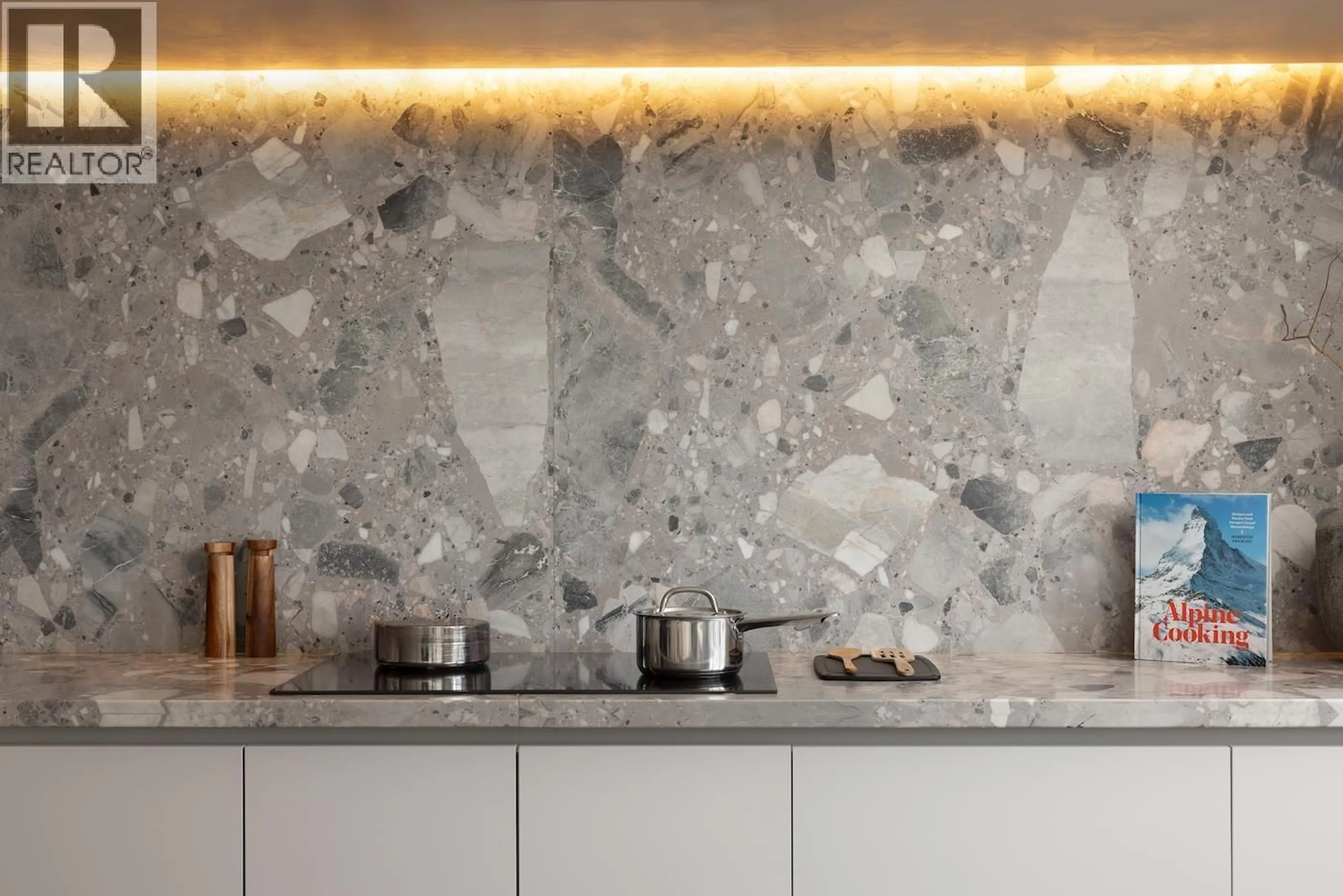 Contemporary kitchen, ceramic/tile floor for 215 - 4360 LORIMER ROAD, Whistler British Columbia V8E1A5