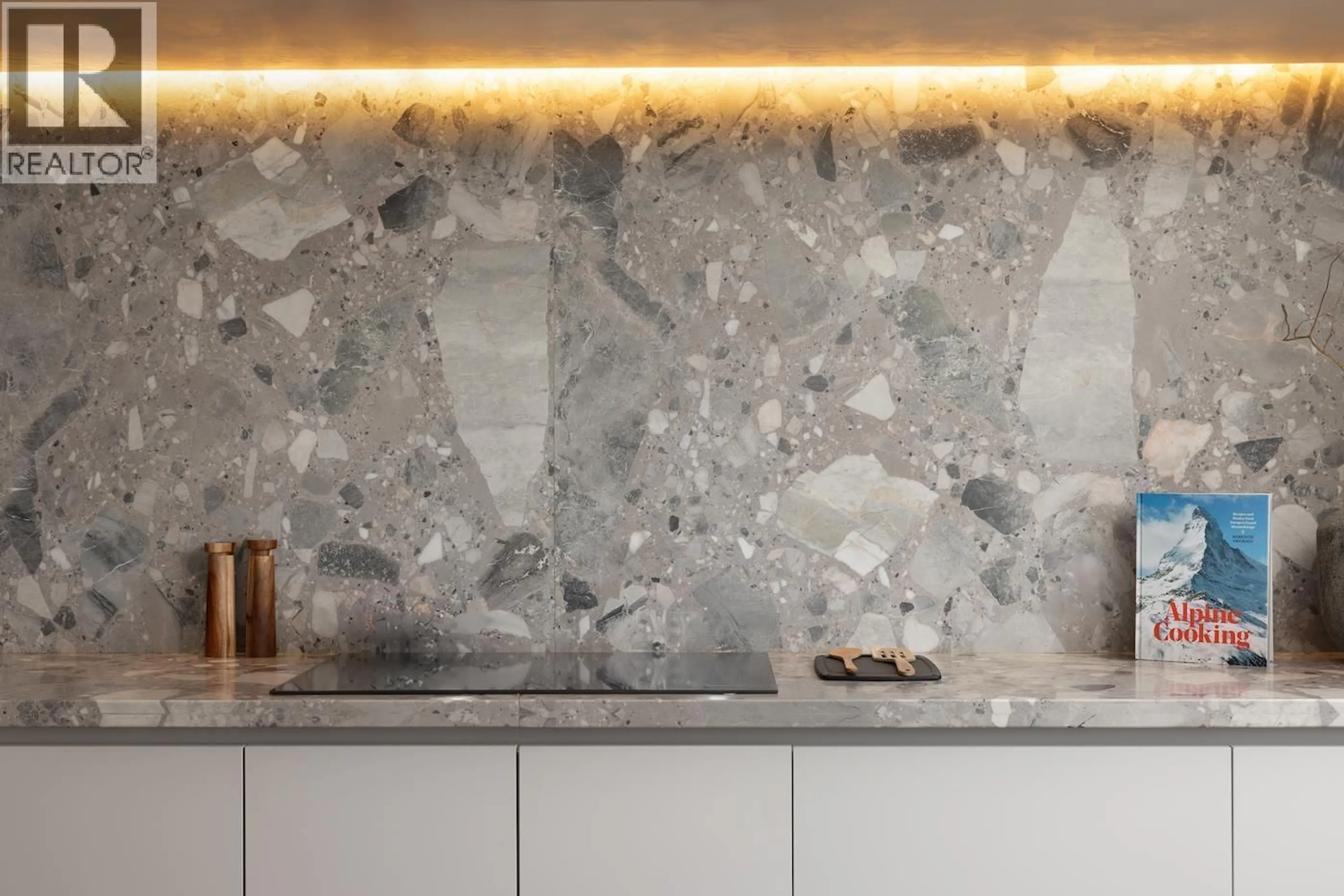 Contemporary kitchen, ceramic/tile floor for 215 - 4360 LORIMER ROAD, Whistler British Columbia V8E1A5