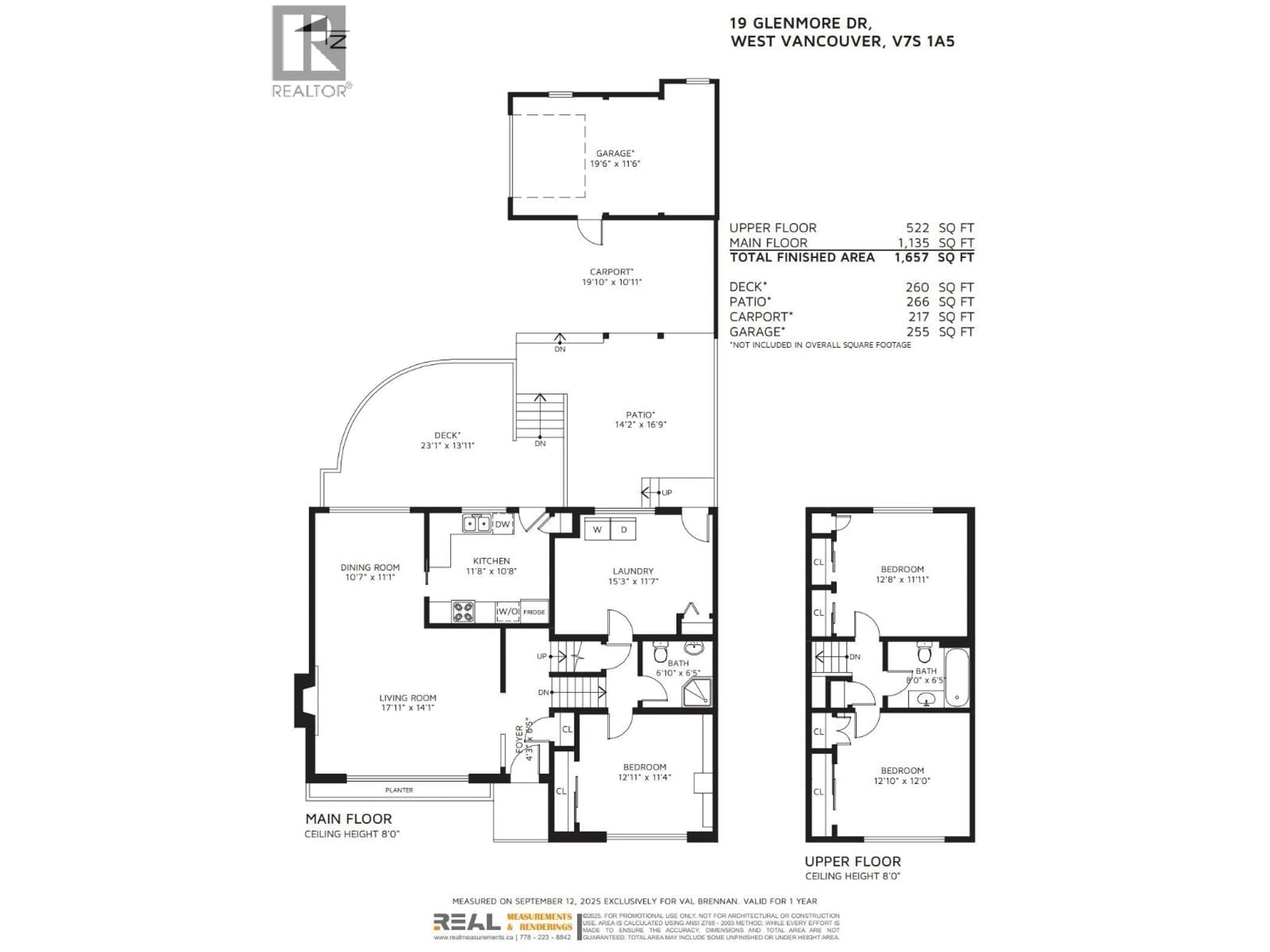 Floor plan for 19 GLENMORE DRIVE, West Vancouver British Columbia V7S1A5
