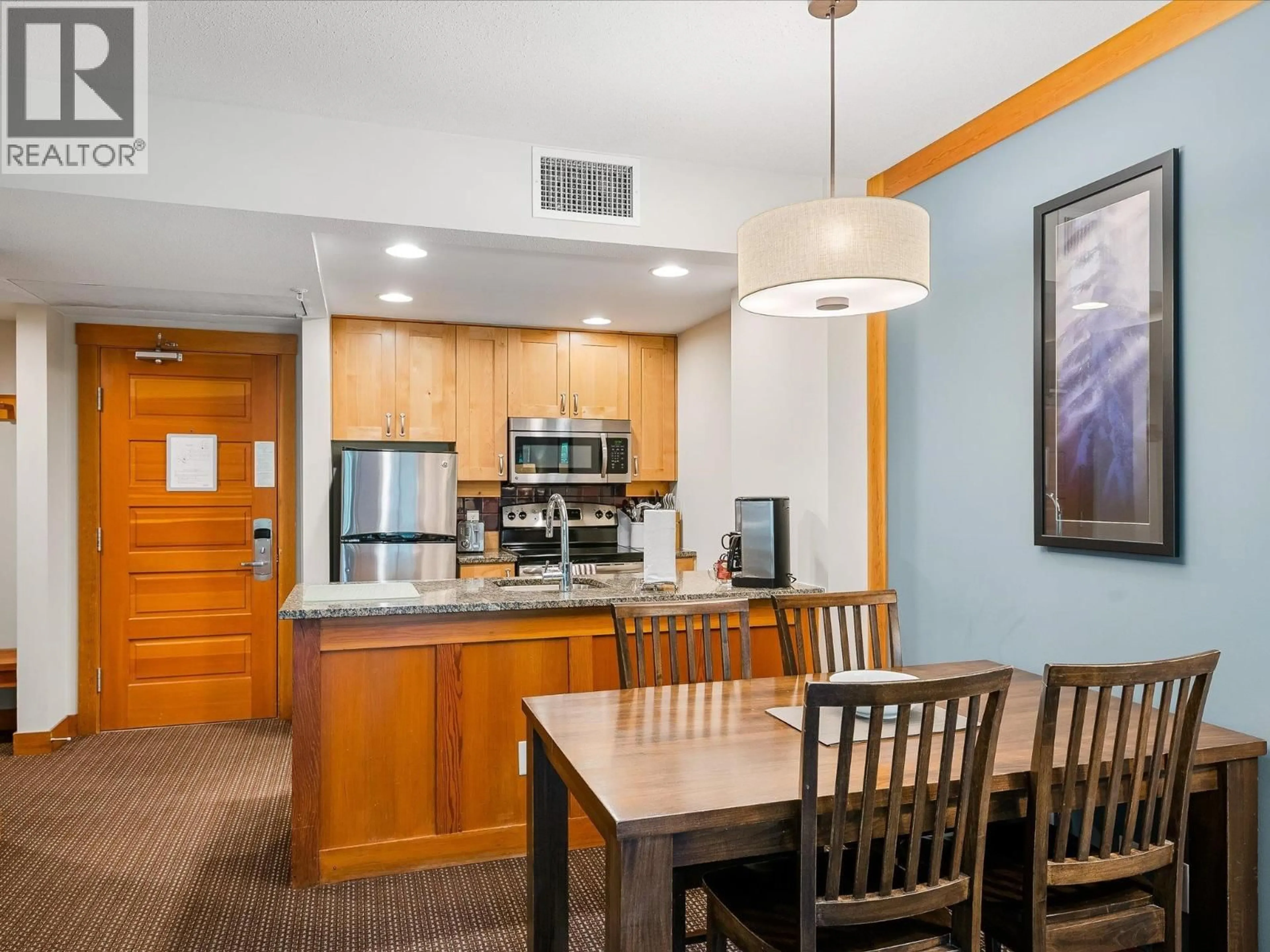 Standard kitchen, wood/laminate floor for 436D - 2036 LONDON LANE, Whistler British Columbia V8E0N7