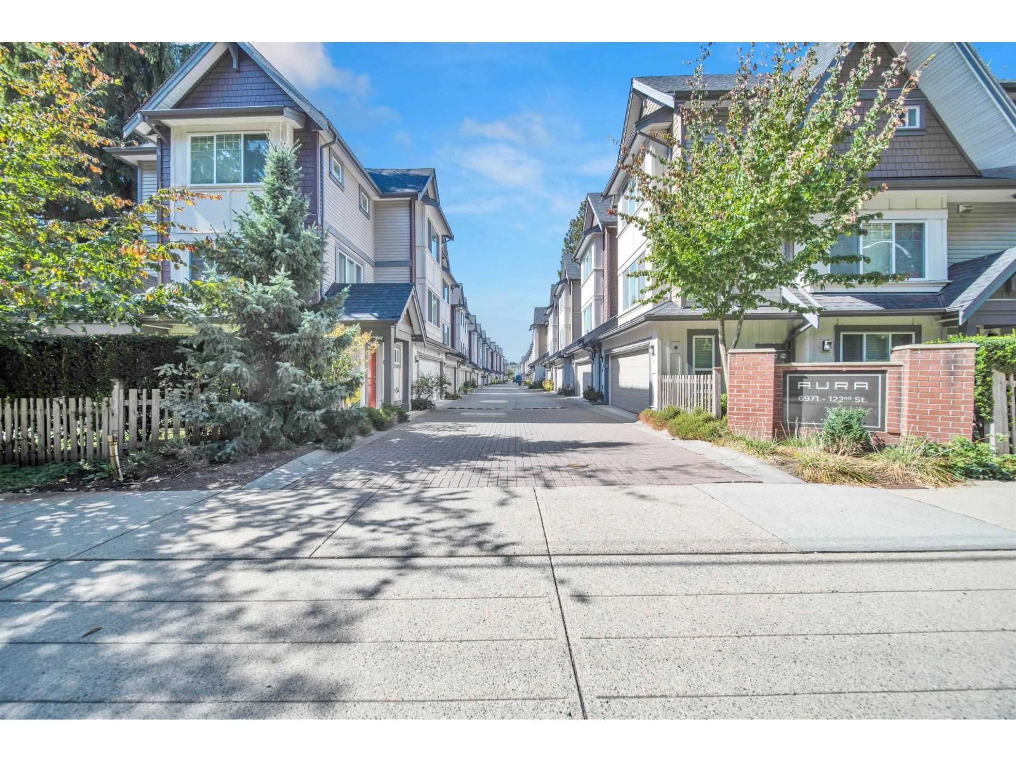 A pic from outside/outdoor area/front of a property/back of a property/a pic from drone, street for 17 - 6971 122, Surrey British Columbia V3W1B6