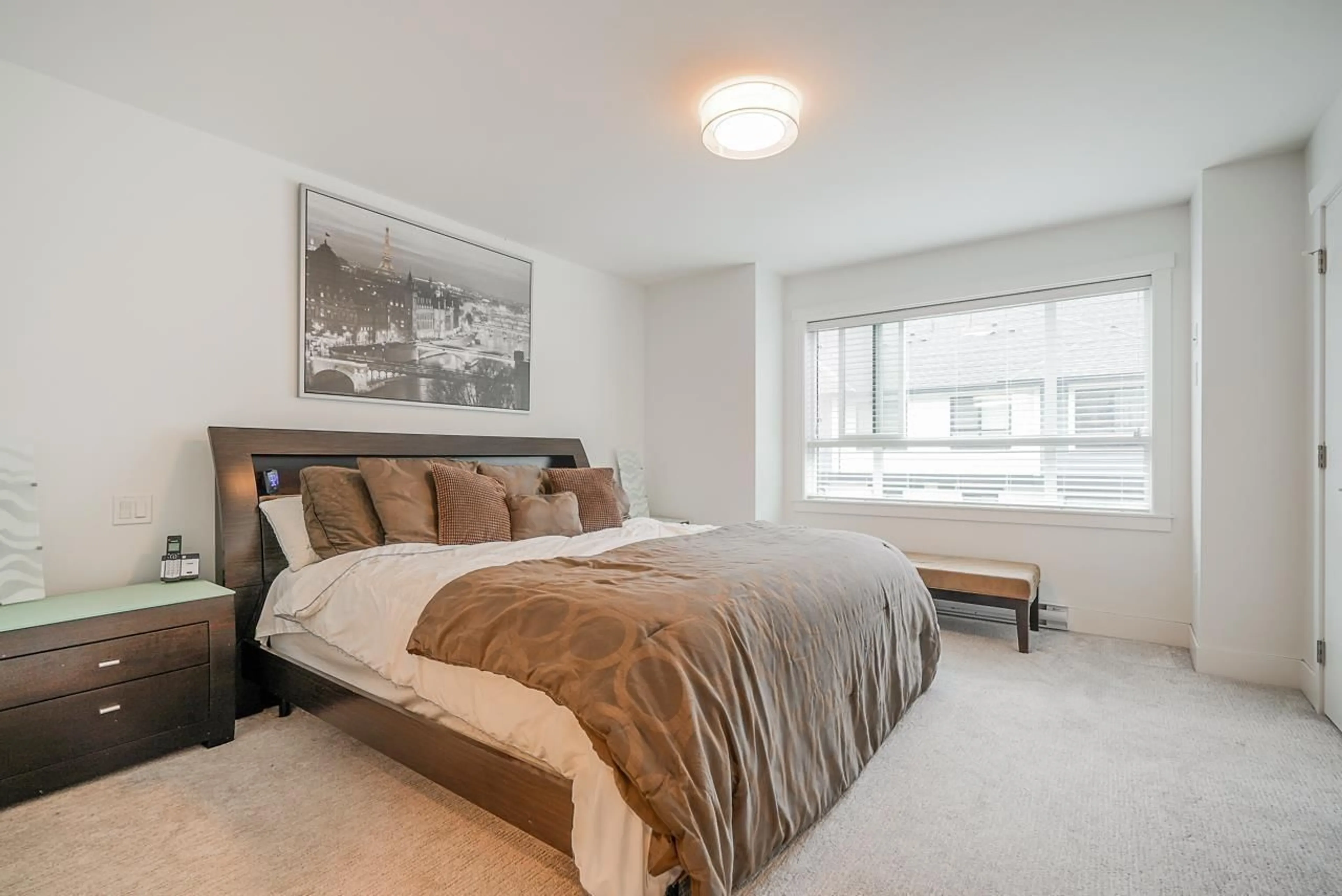 Bedroom with bed, carpet floor for 26 - 19704 55A, Langley British Columbia V3A0L2
