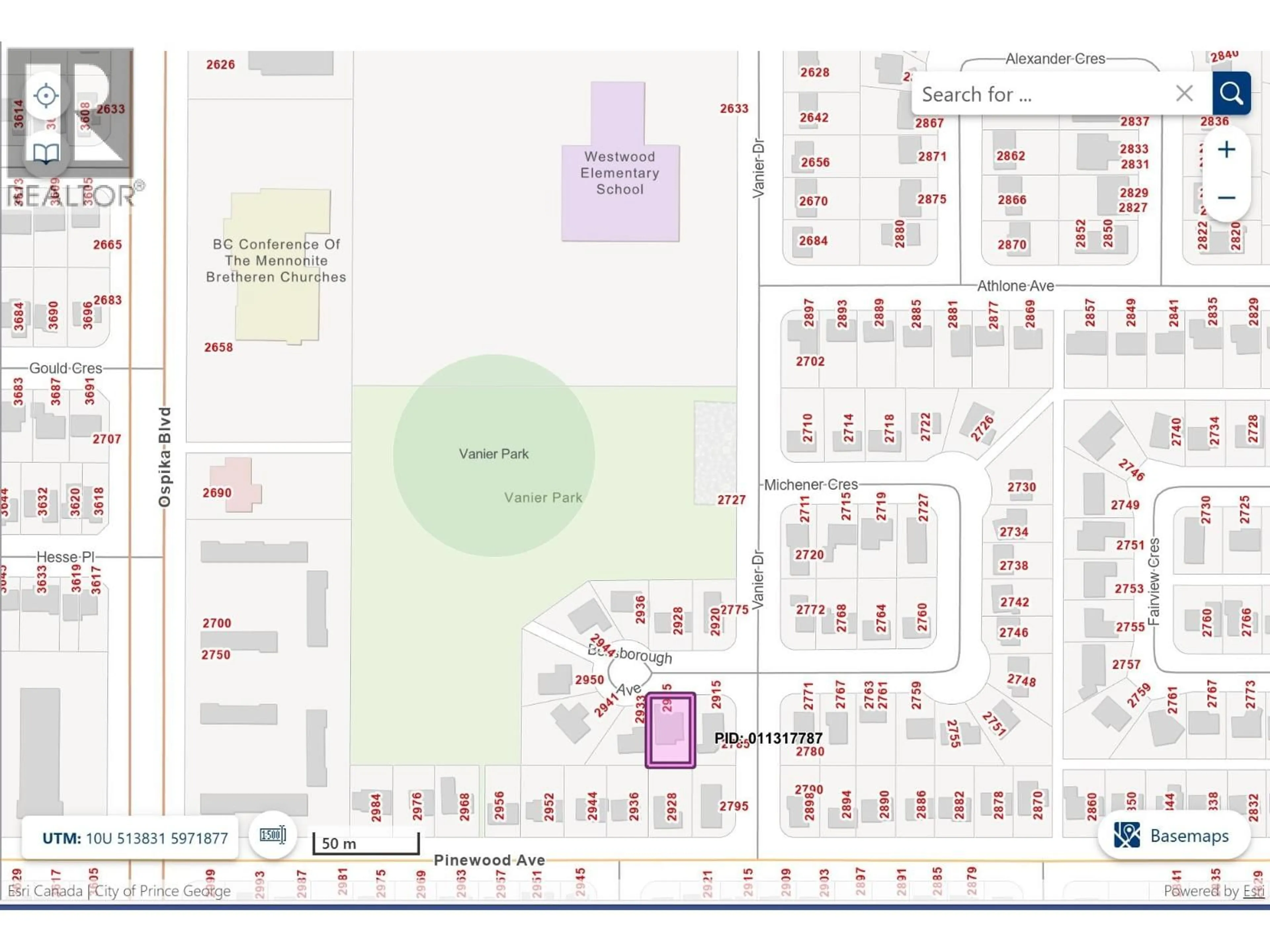 Floor plan for 2925 BESSBOROUGH PLACE, Prince George British Columbia V2N1H5