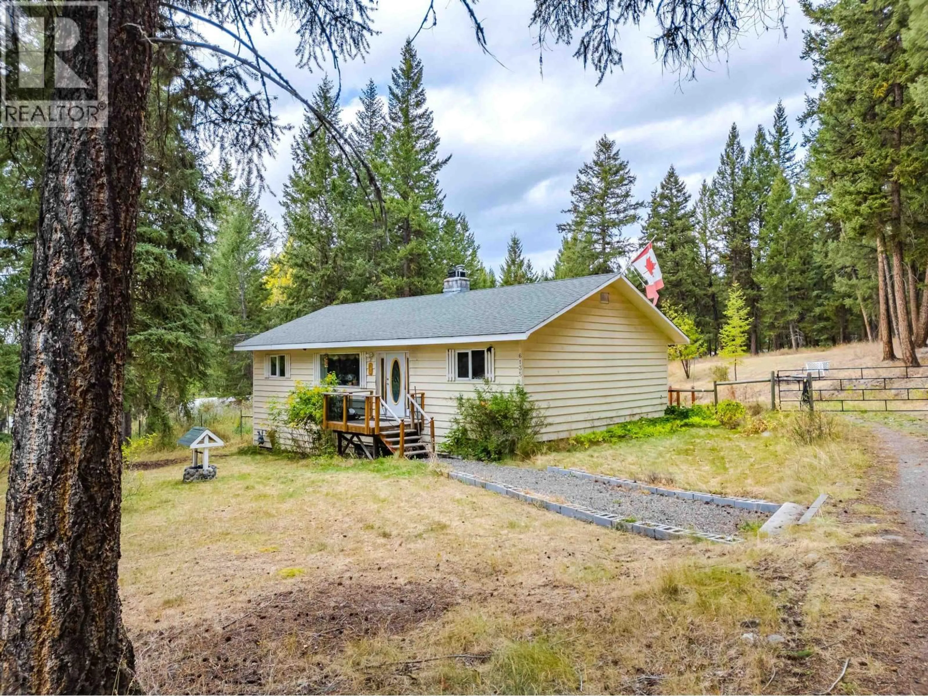 A pic from outside/outdoor area/front of a property/back of a property/a pic from drone, forest/trees view for 6135 RANCHETTE ROAD, Horse Lake British Columbia V0K2E3