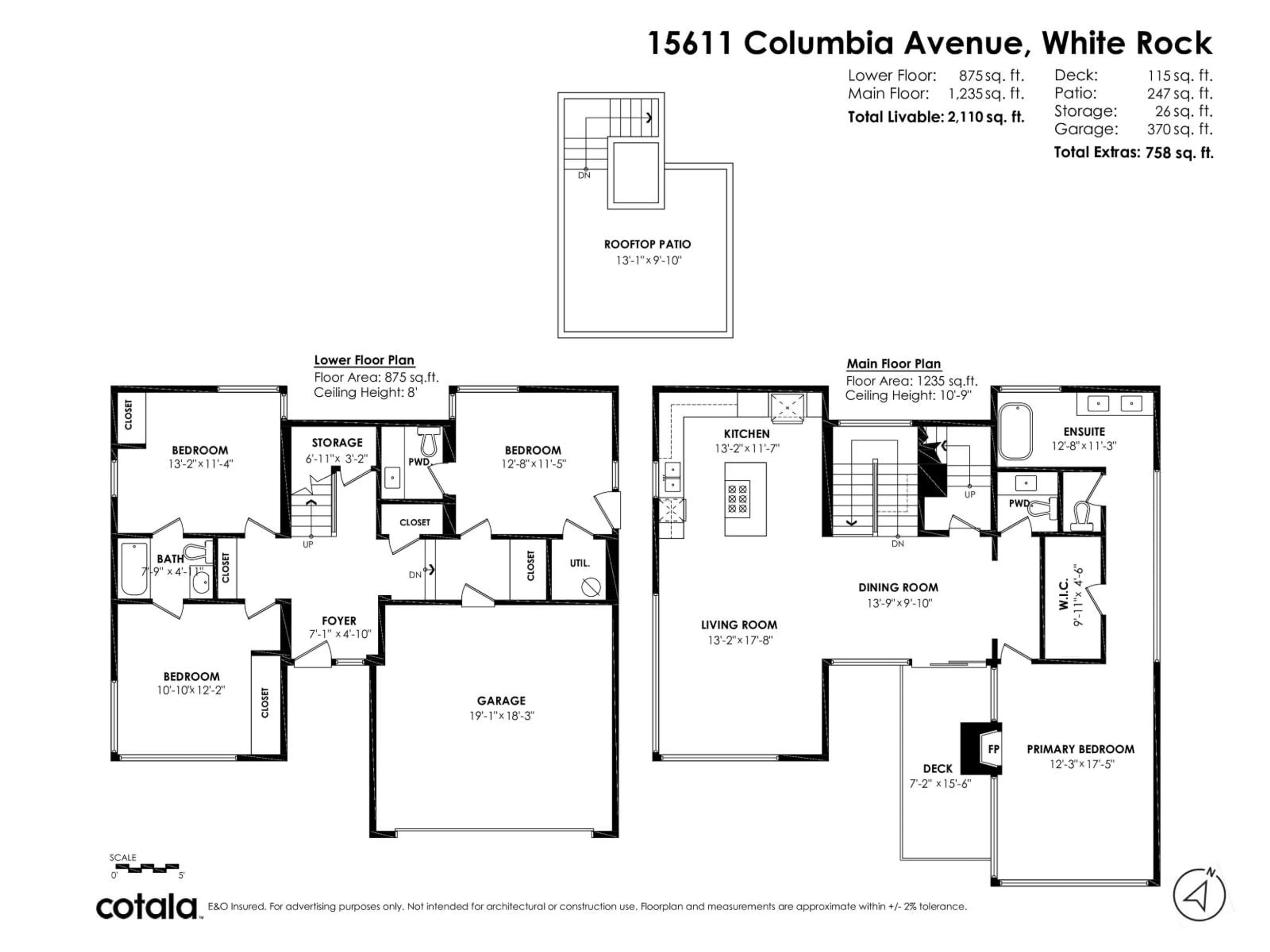 Floor plan for 15611 COLUMBIA, White Rock British Columbia V4B1K9
